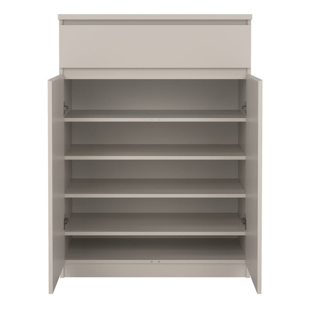 Naia Shoe cabinet with 2 Doors 1 Drawer in Cashmere