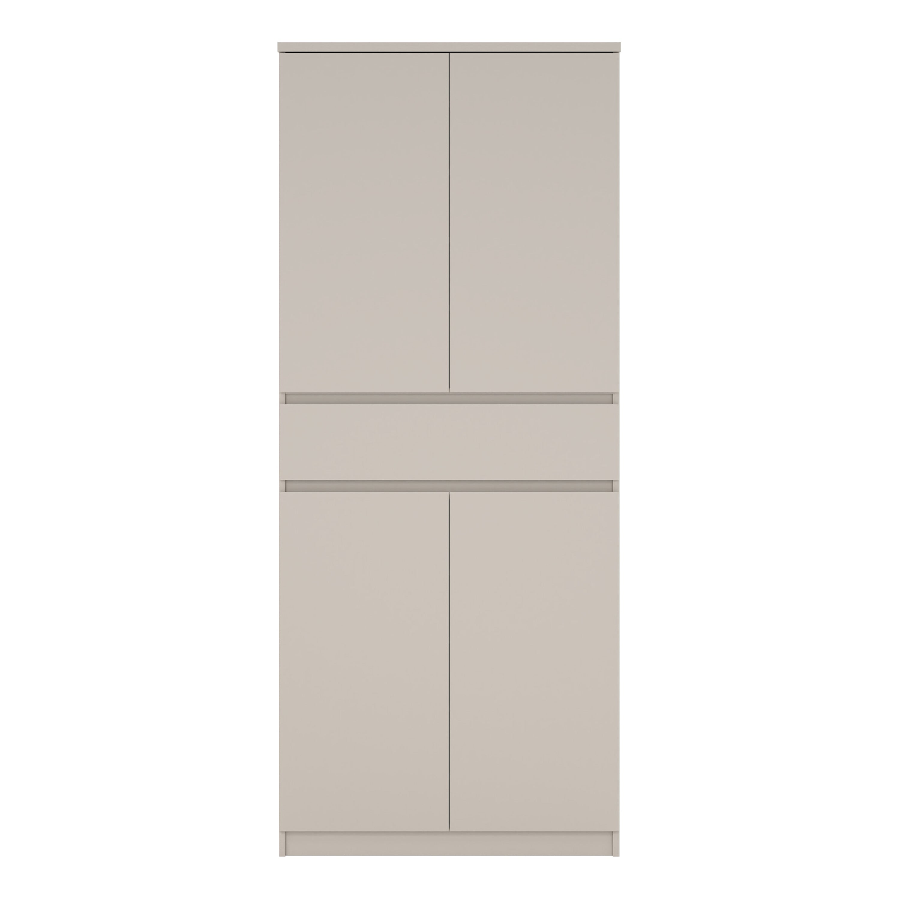 Naia Shoe cabinet with 4 Doors 1 Drawer in Cashmere