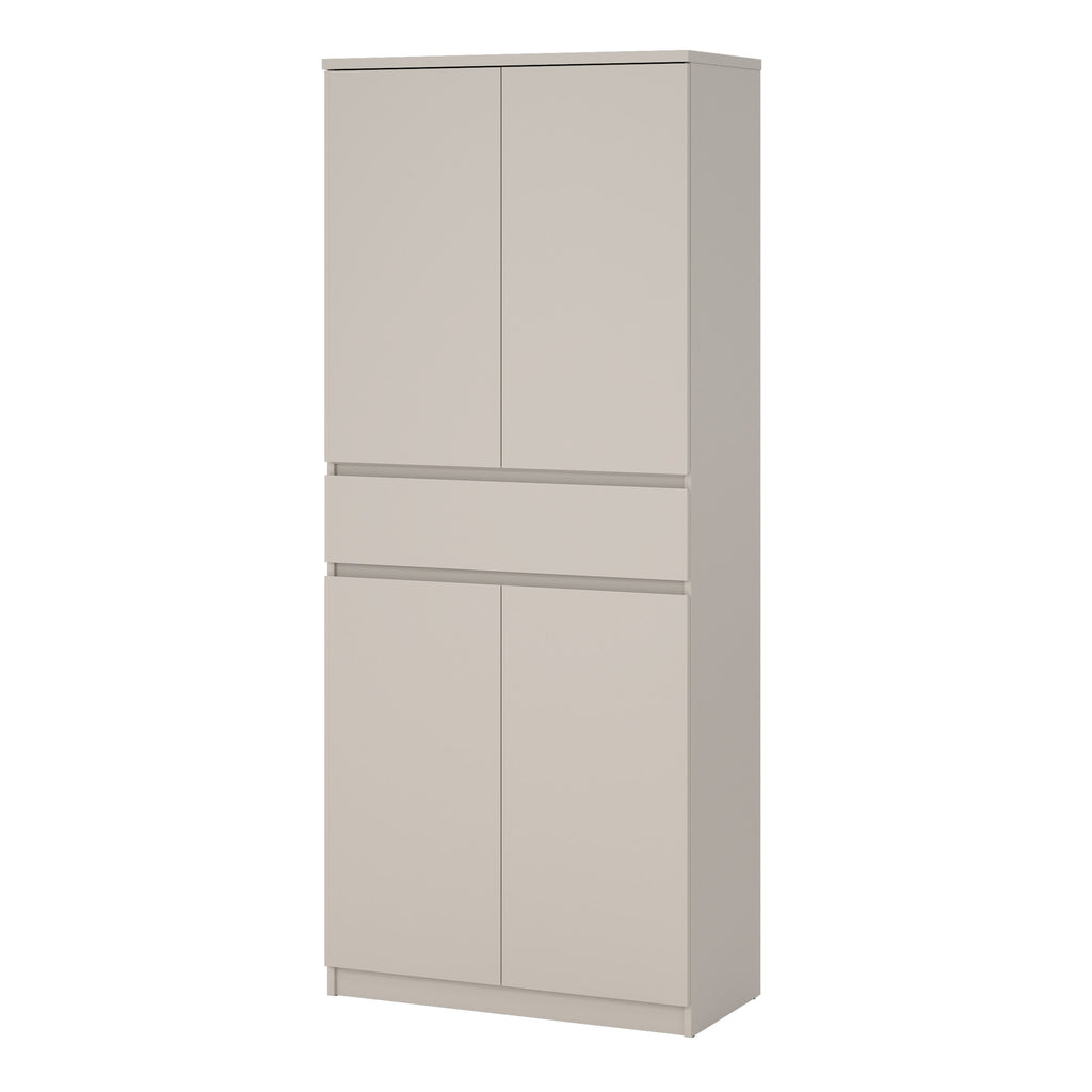 Naia Shoe cabinet with 4 Doors 1 Drawer in Cashmere