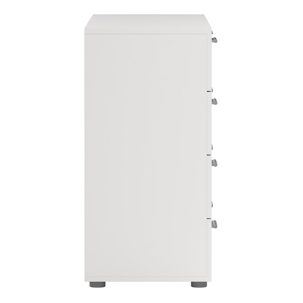 Pepe Wide Chest of 8 Drawers (4+4) in White