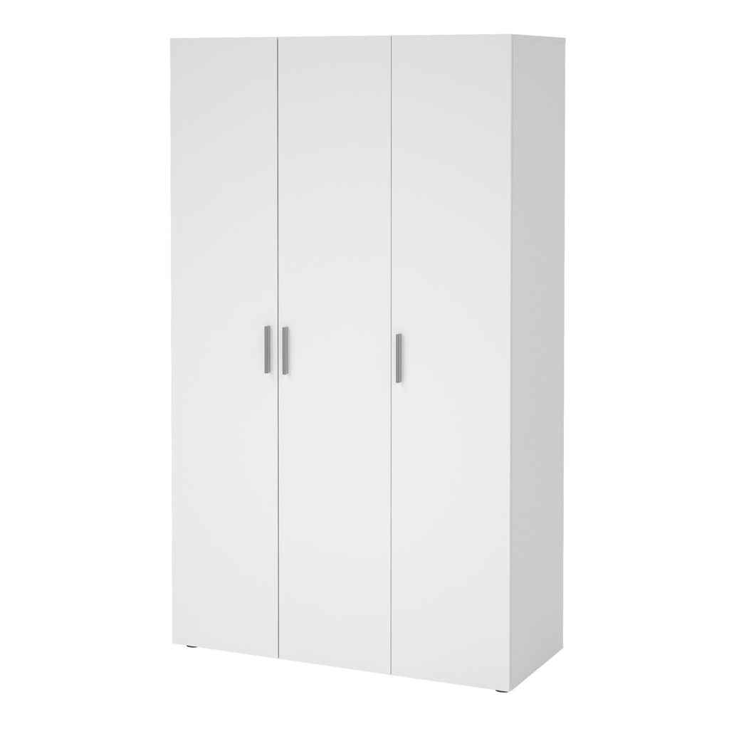 Pepe Wardrobe with 3 Doors in White