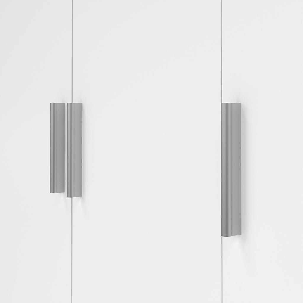 Pepe Wardrobe with 3 Doors in Oak with White High Gloss