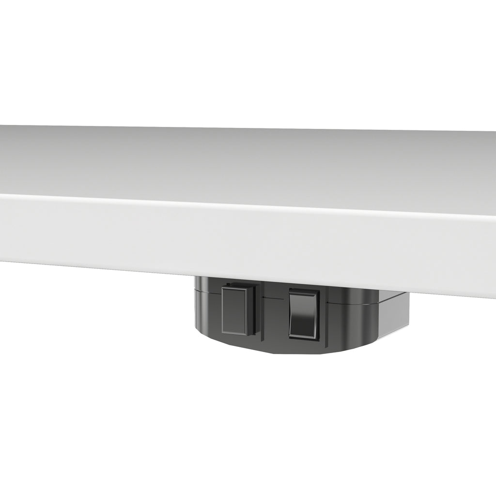 Prima Desk 150cm in White with White Legs