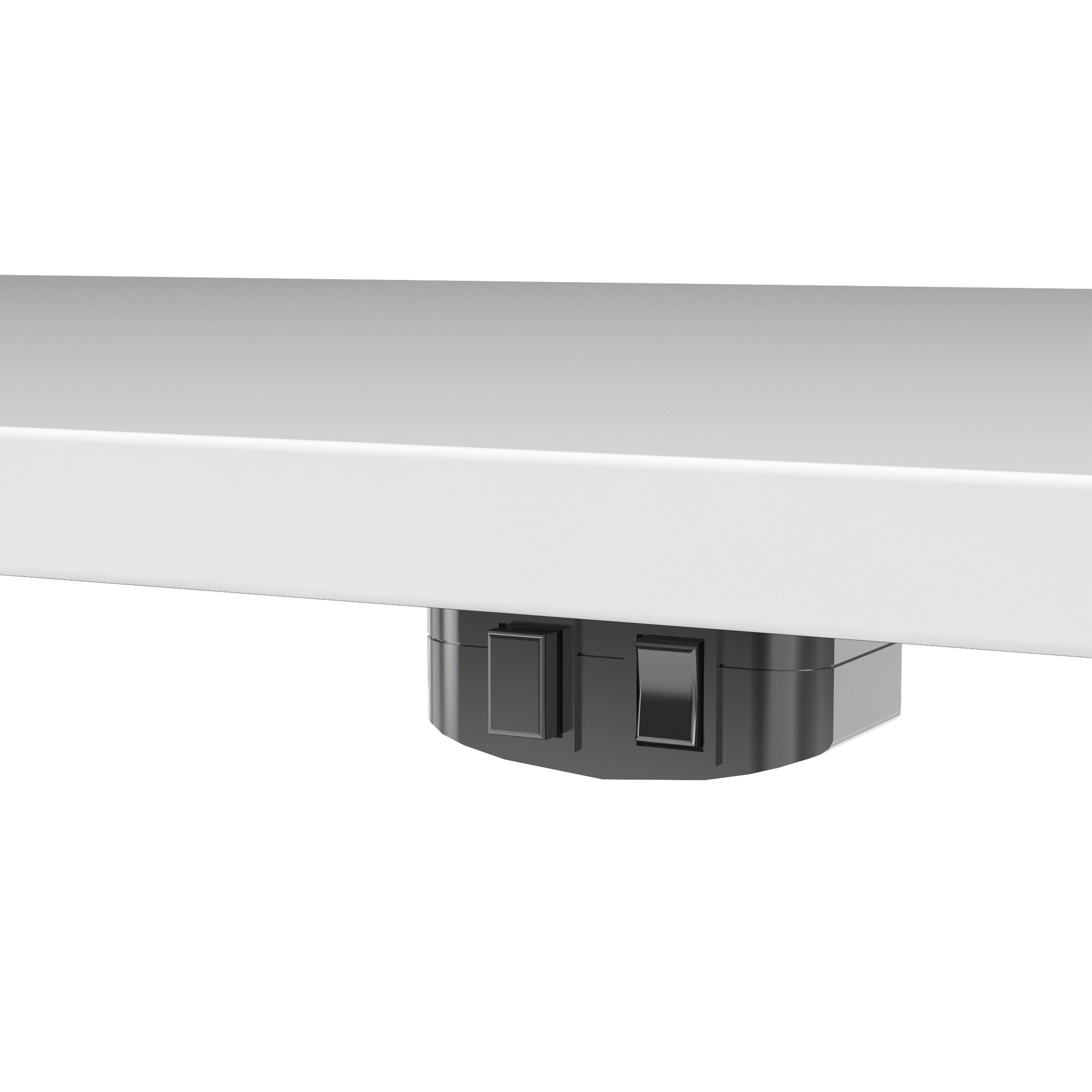 Prima Desk 150cm in White with White Legs