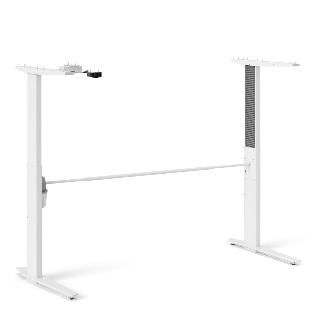 Prima Desk 150cm in White with White Legs