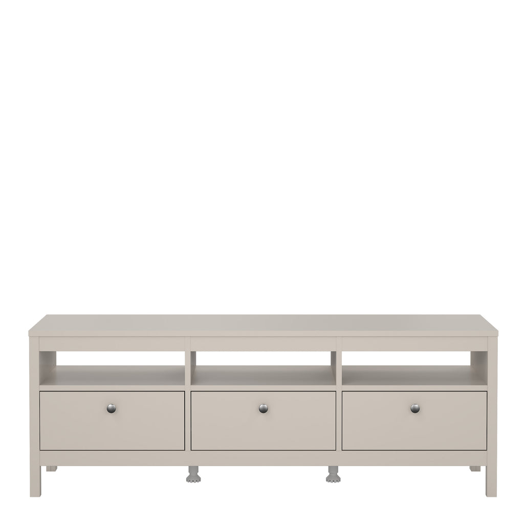 Madrid TV Unit 3 Drawers in Cashmere