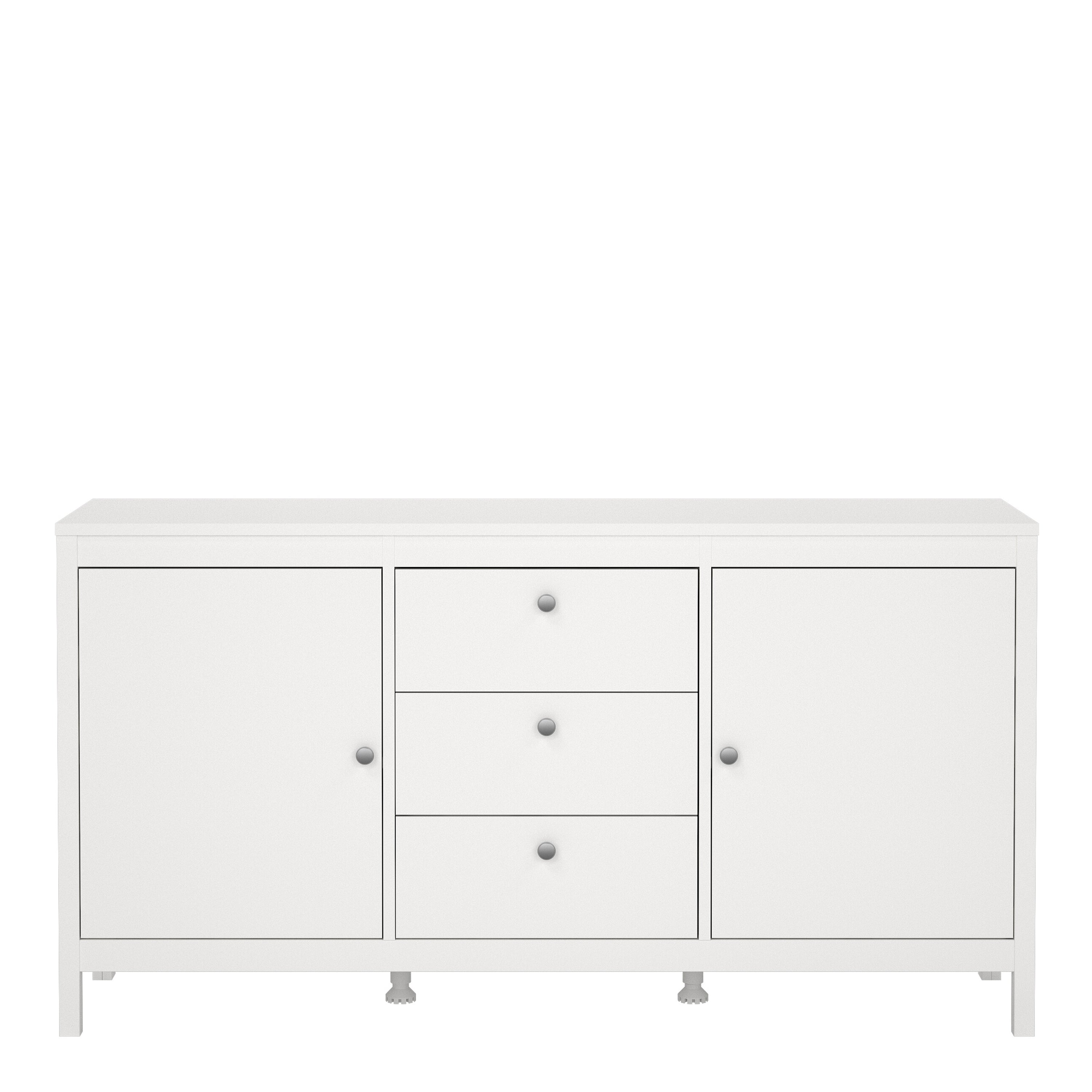 Madrid Sideboard 2 Doors 3 Drawers in White