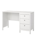 Madrid Desk 3 Drawers White