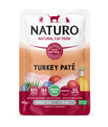 Naturo Cat Turkey Paté Pouch 85g x  8