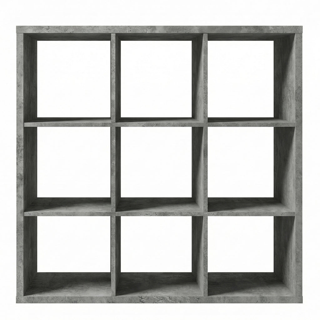 Mauro 3x3 Storage Unit in Concrete Grey
