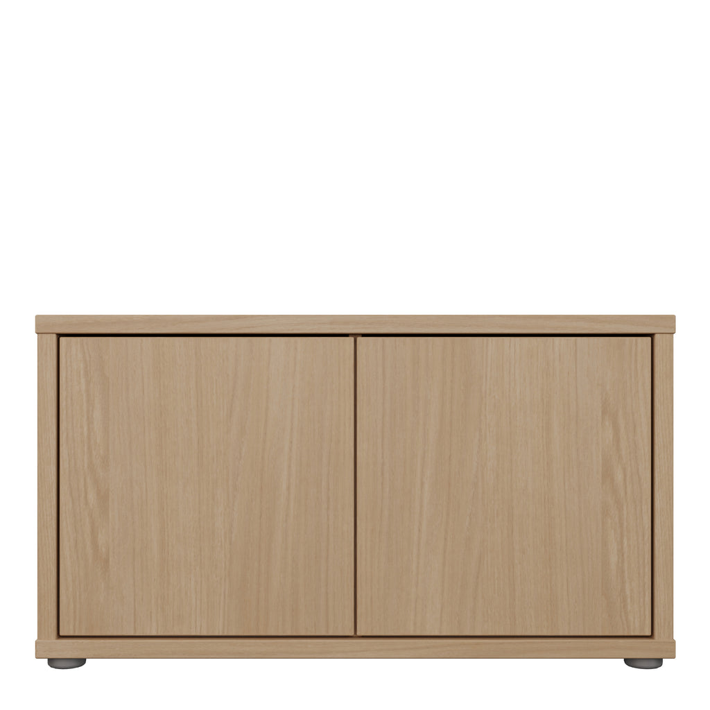 Alice Springs Bench with 2 Doors Push-to-Open in Elegancia Oak