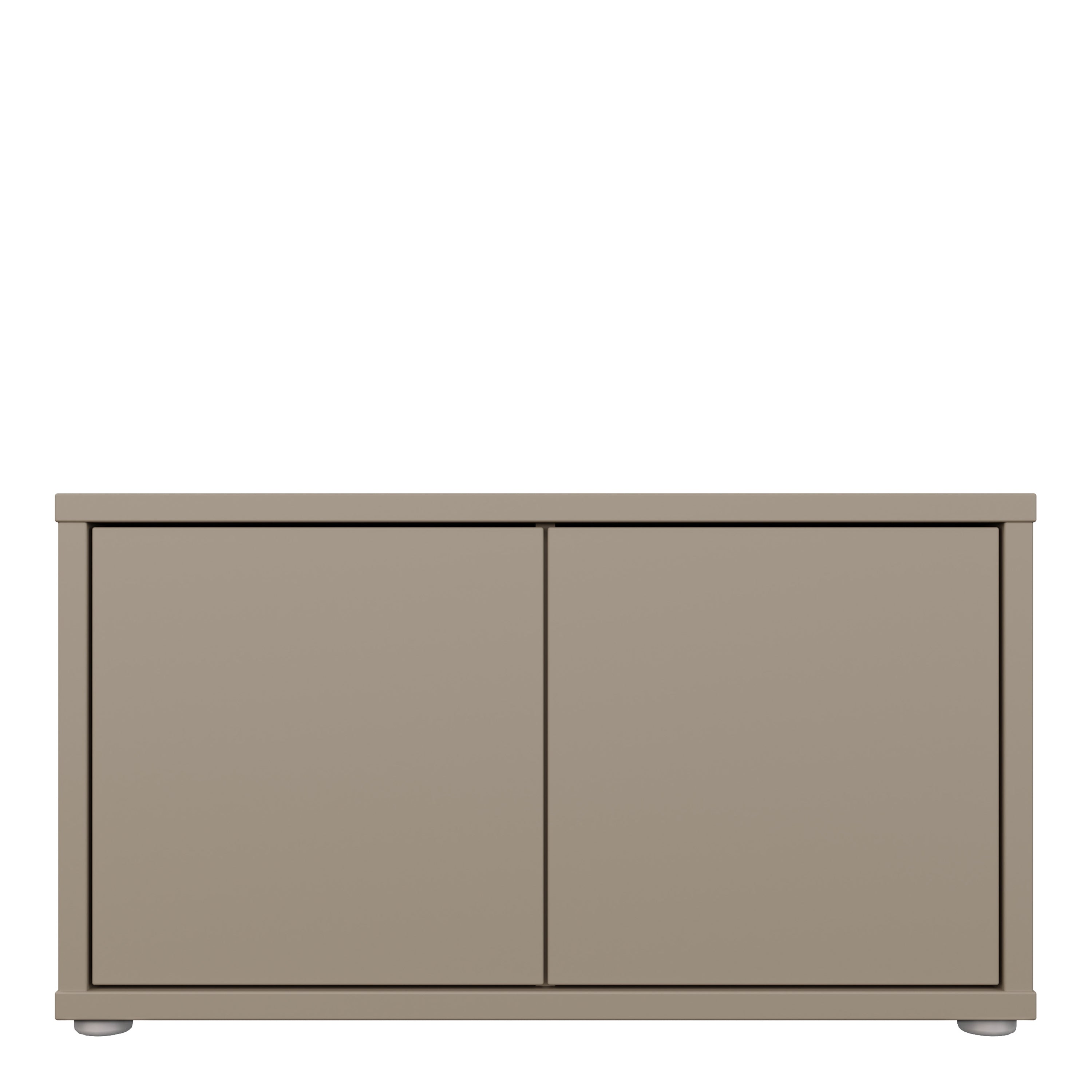 Alice Springs Bench with 2 Doors Push-to-Open in Taupe