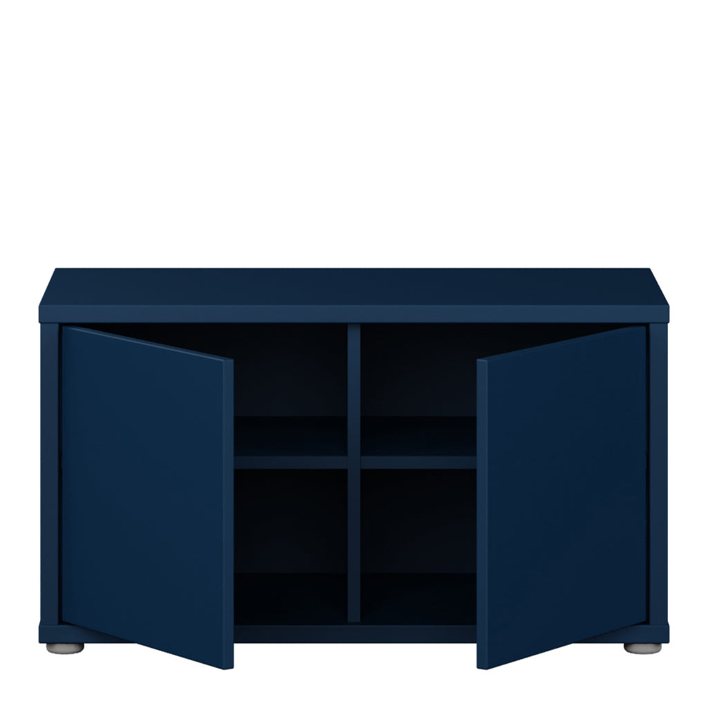 Alice Springs Bench with 2 Doors Push-to-Open in Night Blue