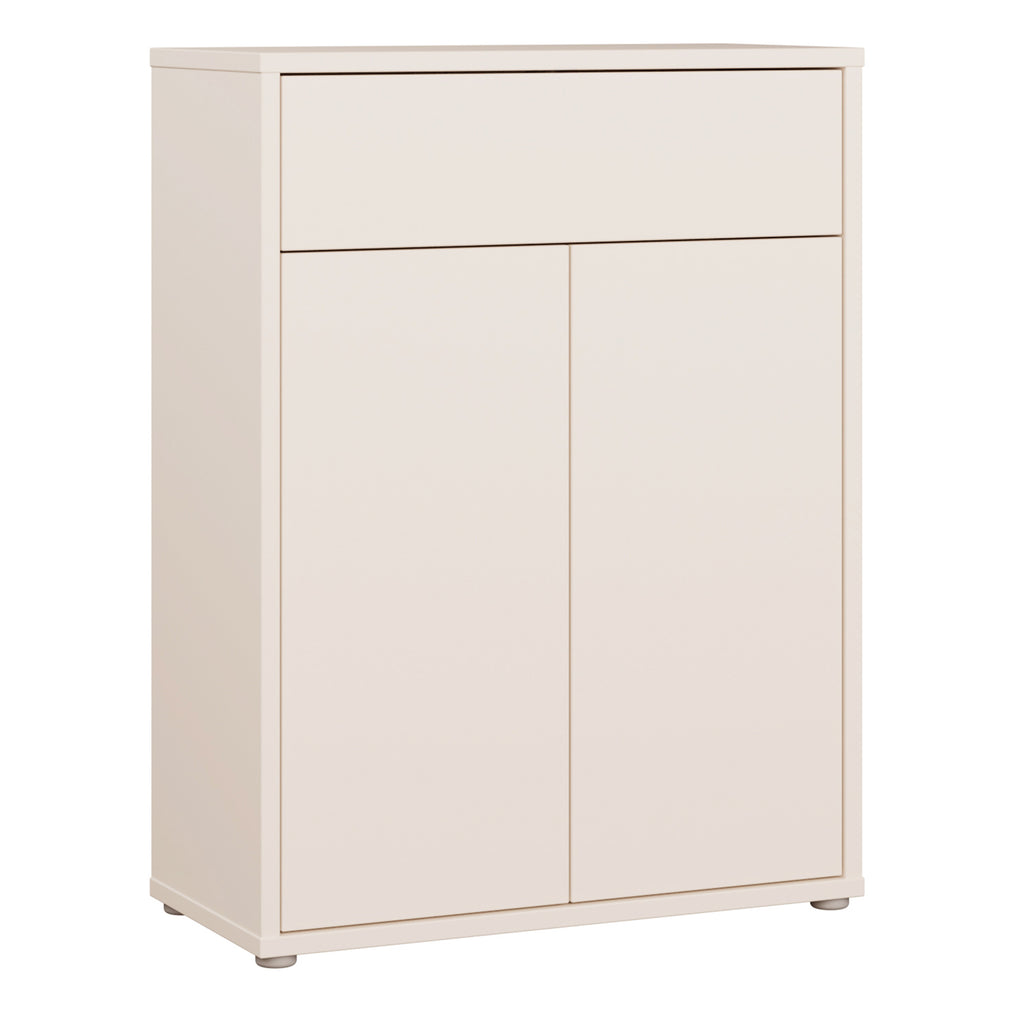 Alice Springs Shoe Cabinet with 2 Doors Push-to-Open & 1 Drawer Push-to-Open in Sand