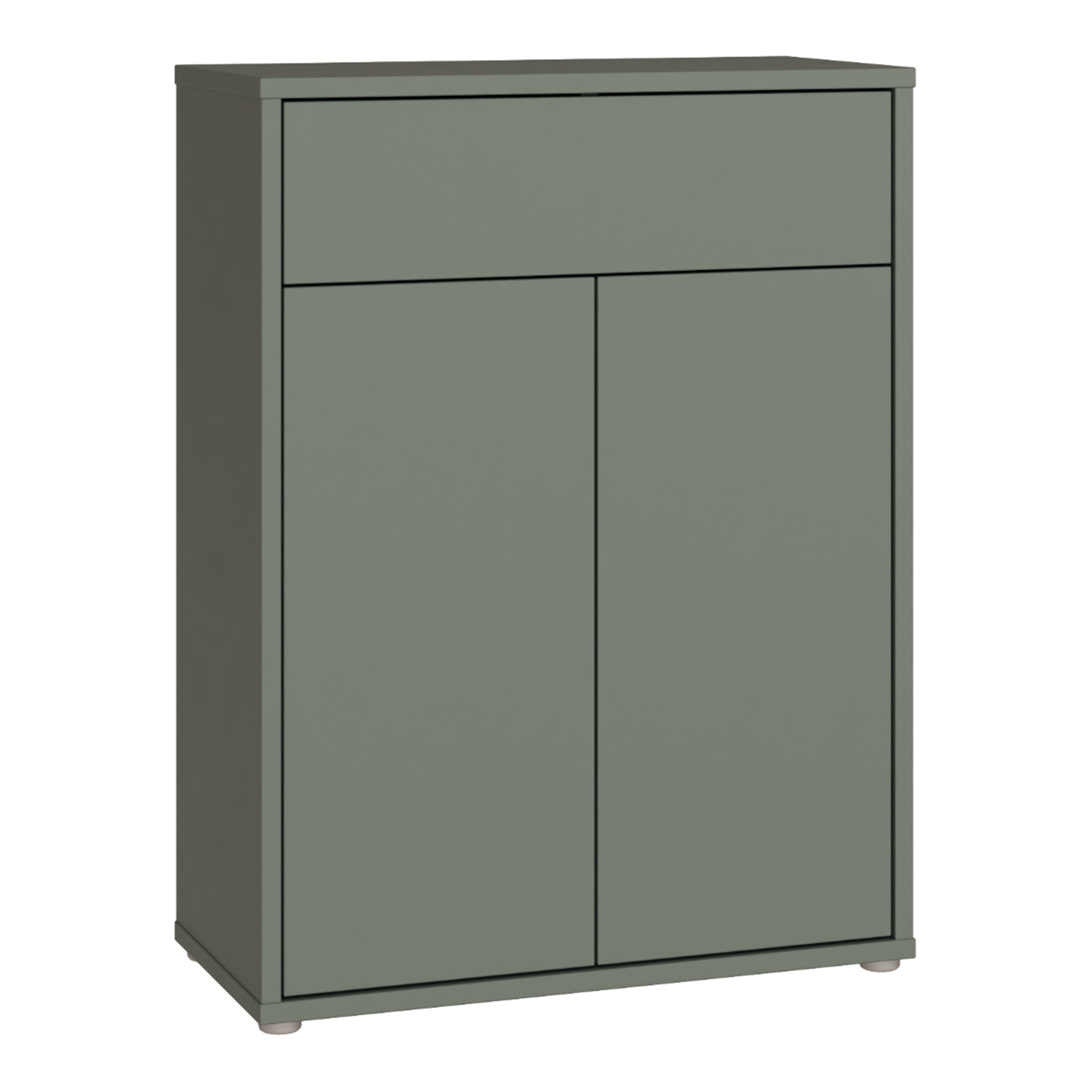Alice Springs Shoe Cabinet with 2 Doors Push-to-Open & 1 Drawer Push-to-Open in Sage Green