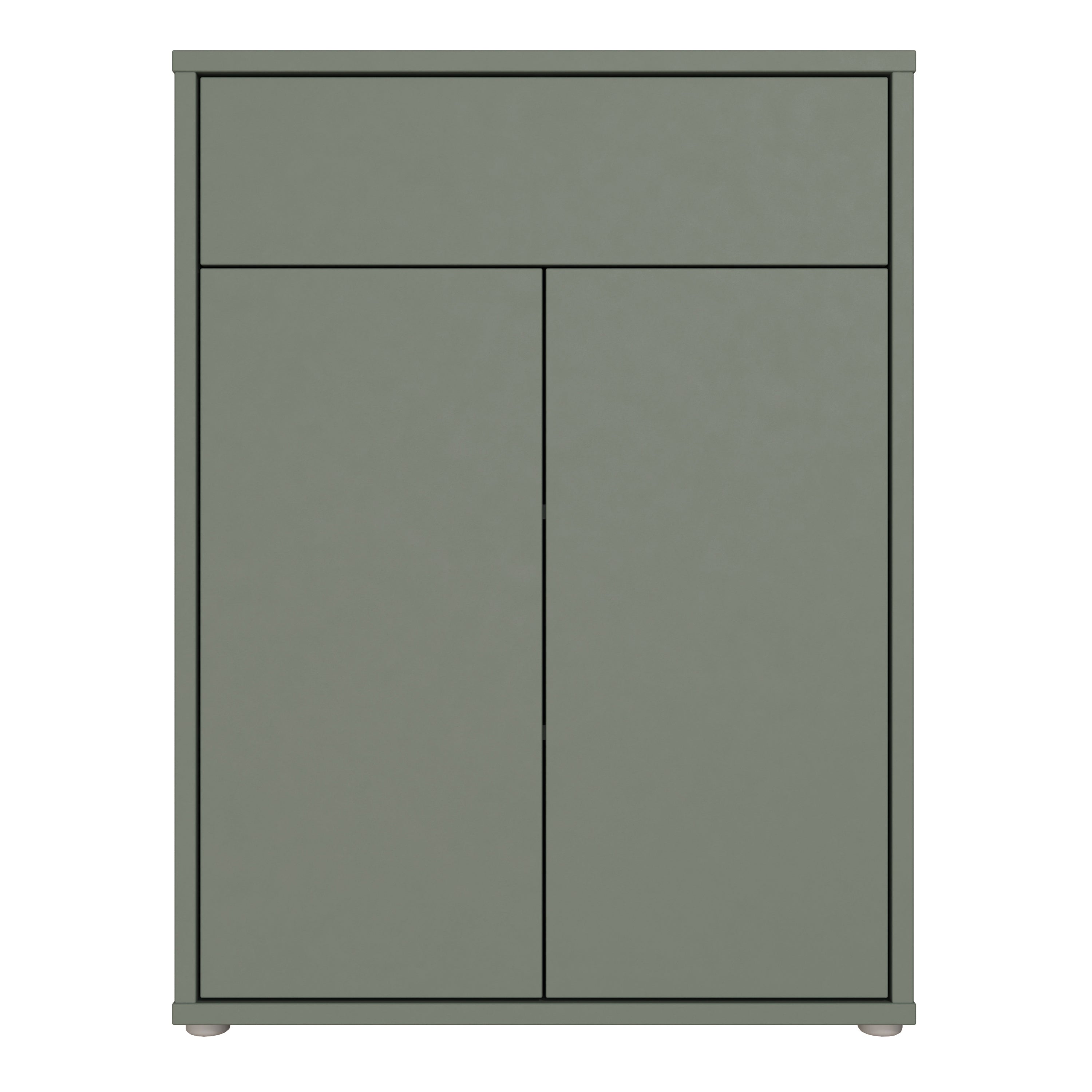 Alice Springs Shoe Cabinet with 2 Doors Push-to-Open & 1 Drawer Push-to-Open in Sage Green