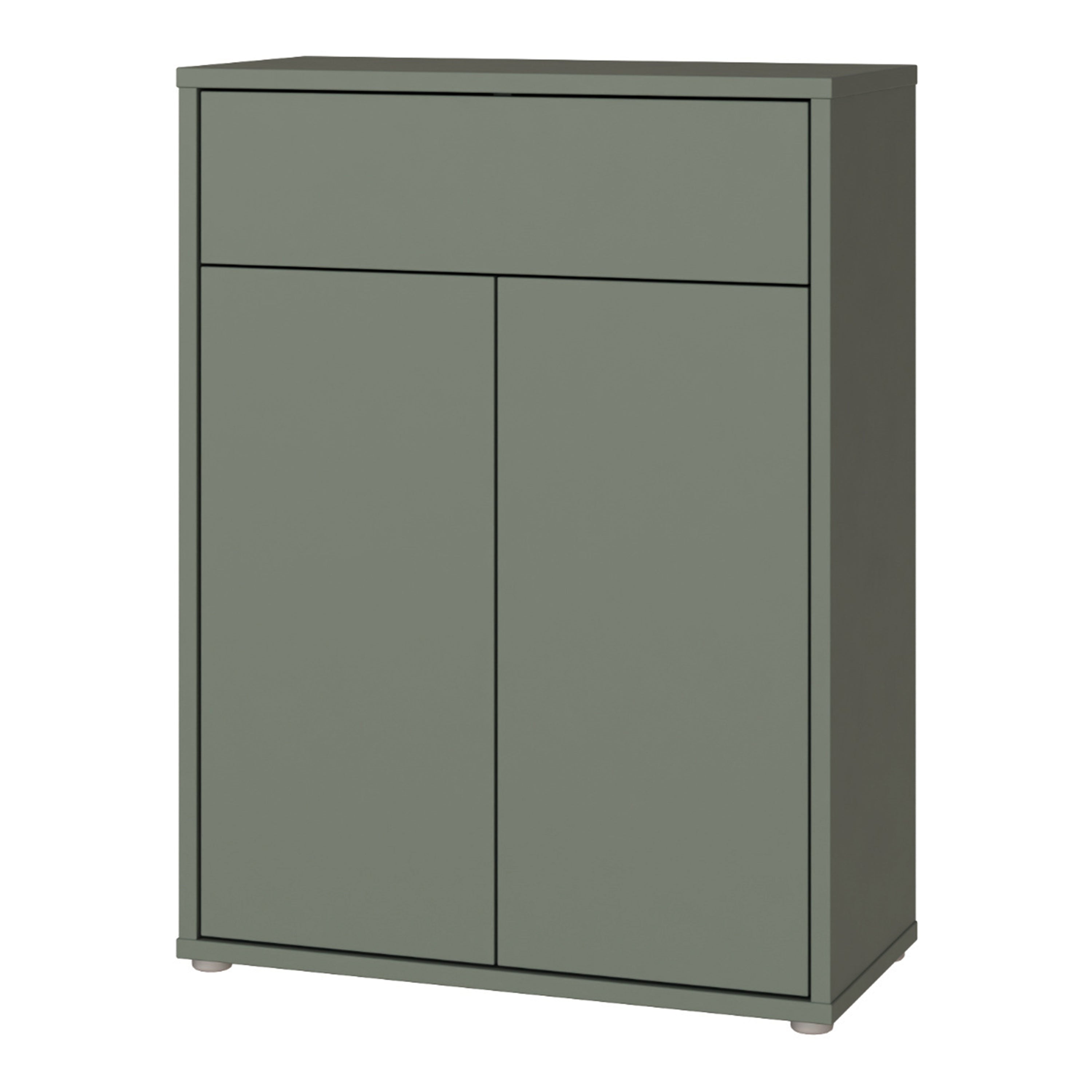 Alice Springs Shoe Cabinet with 2 Doors Push-to-Open & 1 Drawer Push-to-Open in Sage Green