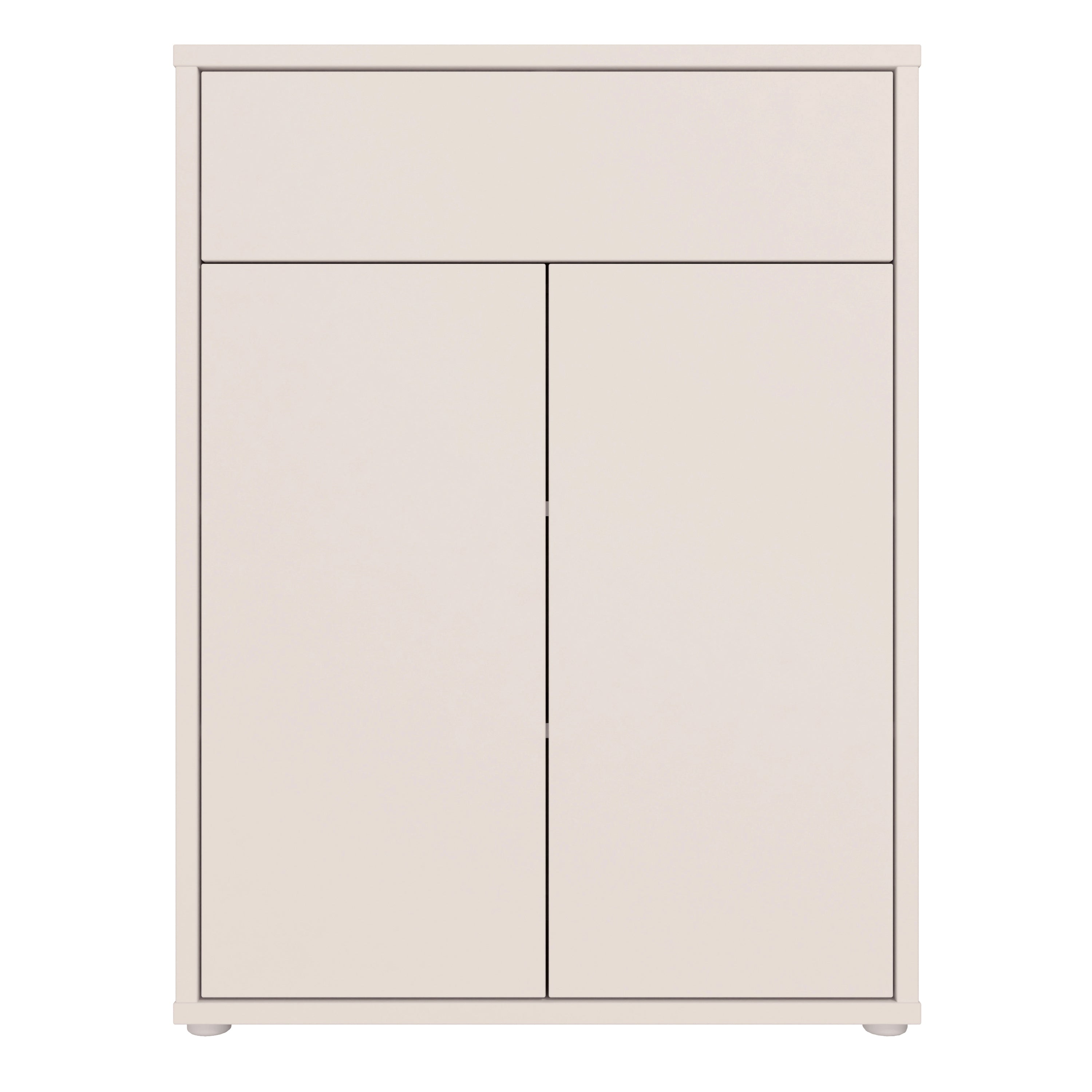 Alice Springs Compact Shoe Cabinet with 2 Doors Push-to-Open & 1 Drawer Push-to-Open in Sand