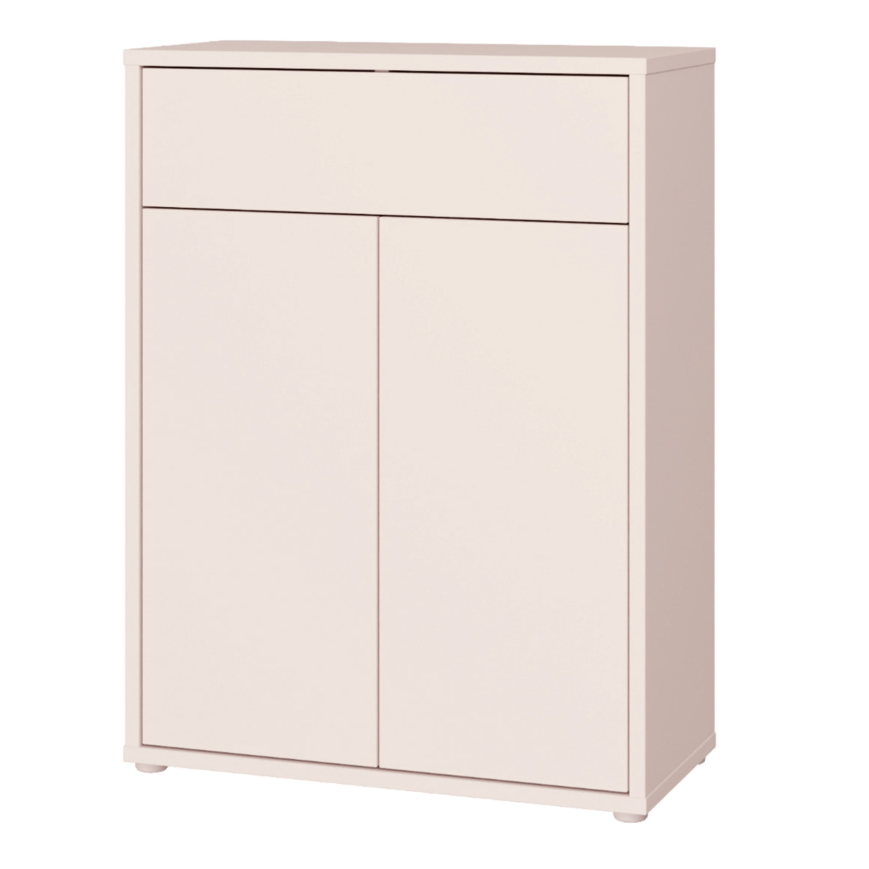 Alice Springs Compact Shoe Cabinet with 2 Doors Push-to-Open & 1 Drawer Push-to-Open in Sand