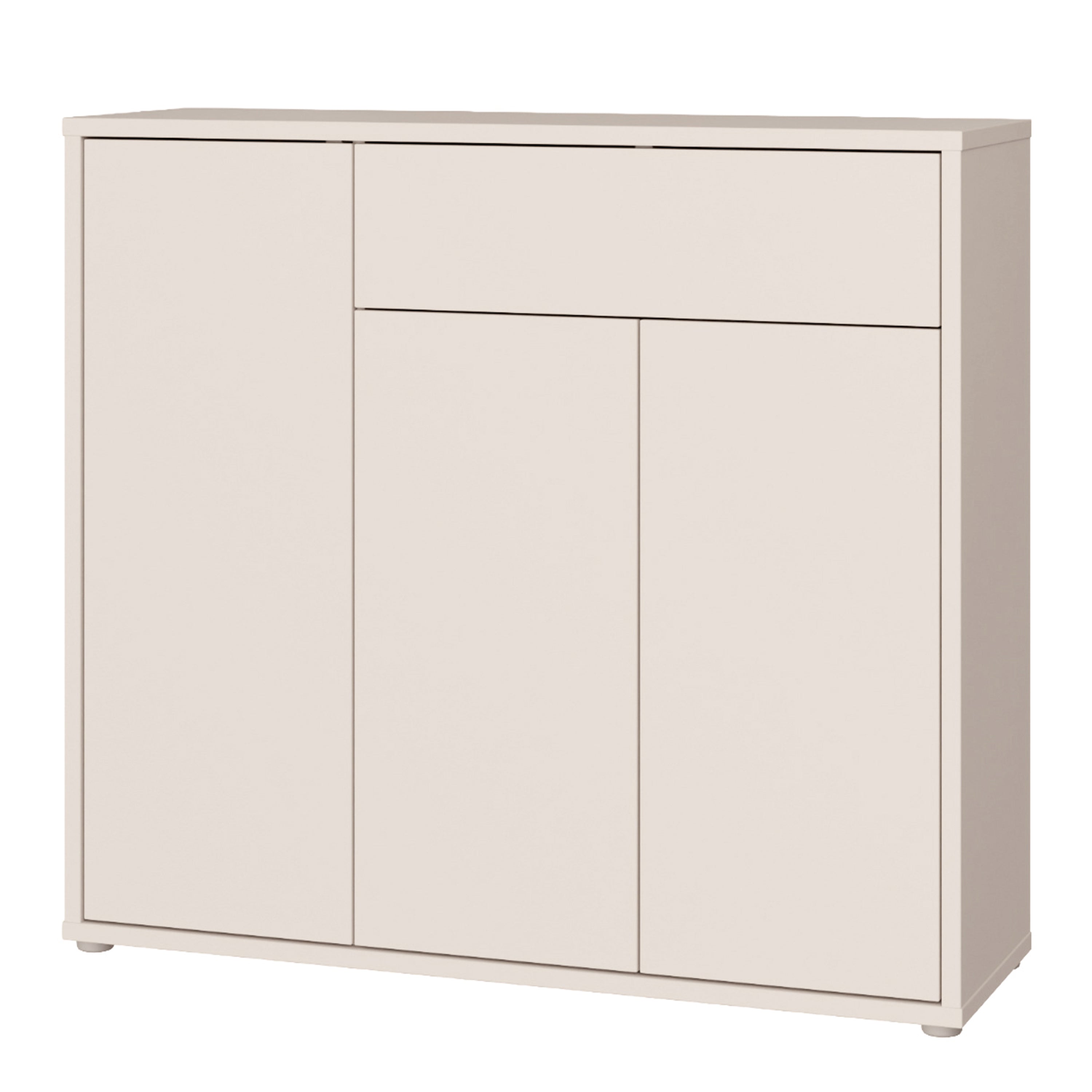 Alice Springs Sideboard with 3 Doors Push-to-Open & 1 Drawer Push-to-Open in Sand