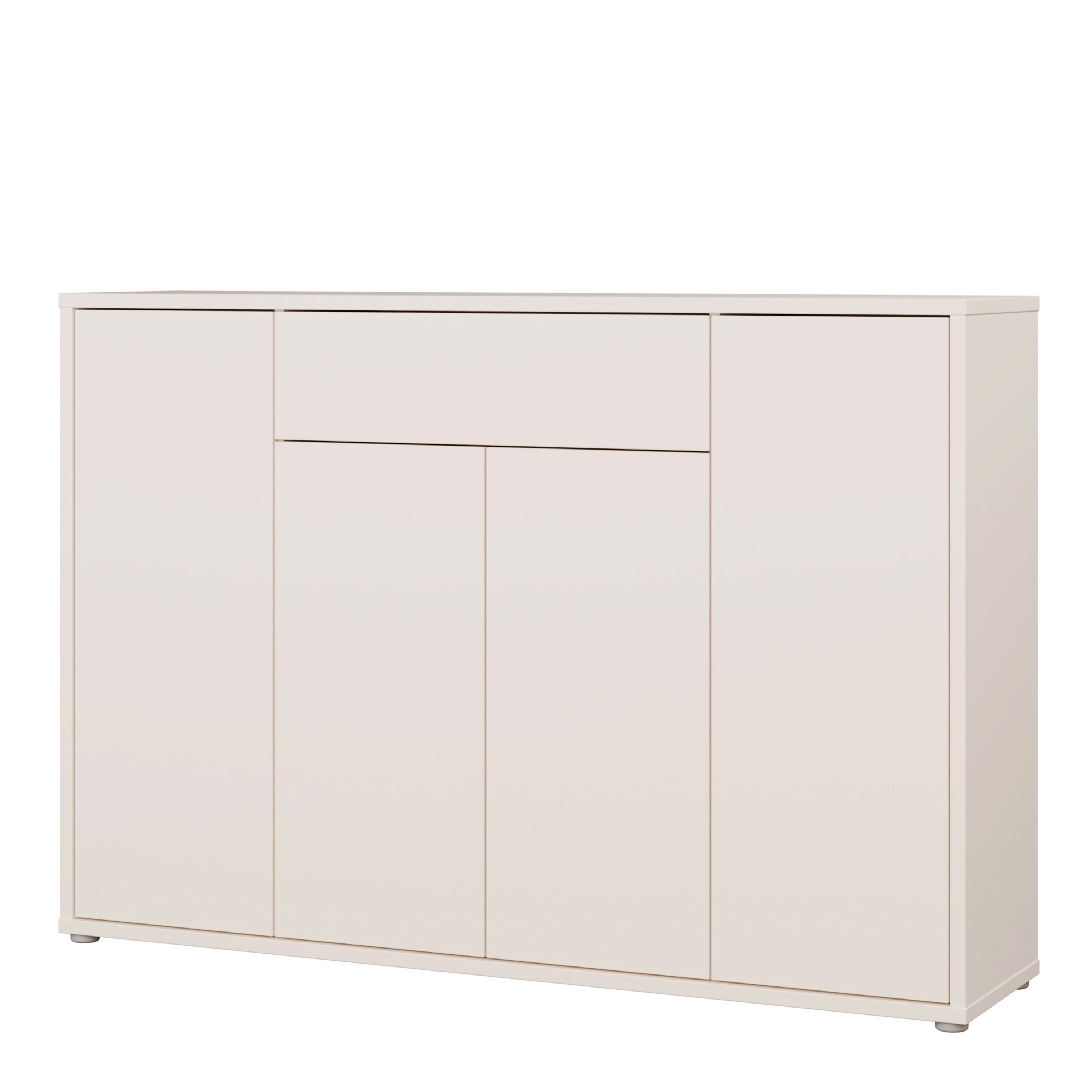 Alice Springs Shoe Cabinet with 4 Doors Push-to-Open & 1 Drawer Push-to-Open in Sand