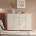 Alice Springs Shoe Cabinet with 4 Doors Push-to-Open & 1 Drawer Push-to-Open in Sand