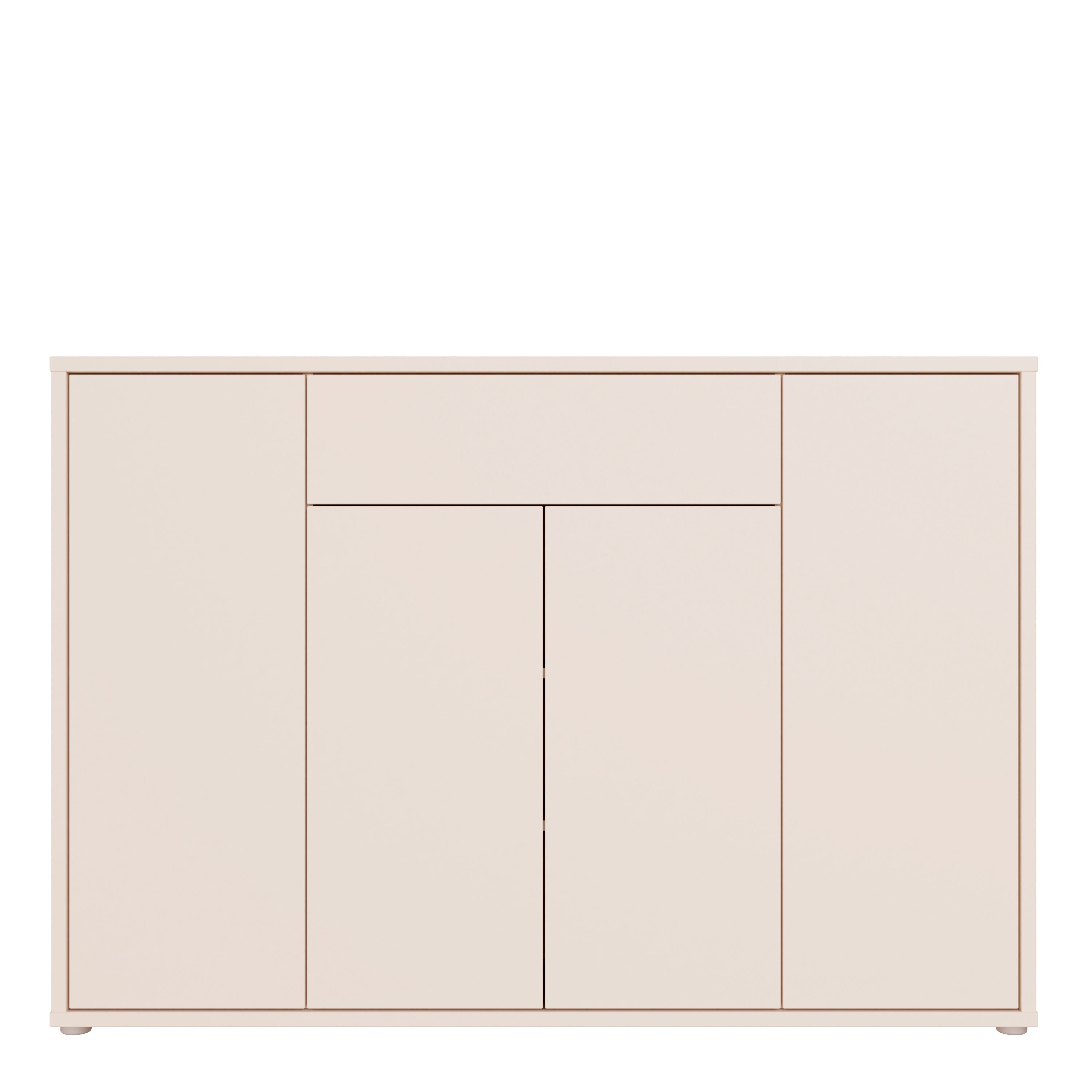Alice Springs Sideboard with 4 Doors Push-to-Open & 1 Centralised Drawer Push-to-Open in Sand