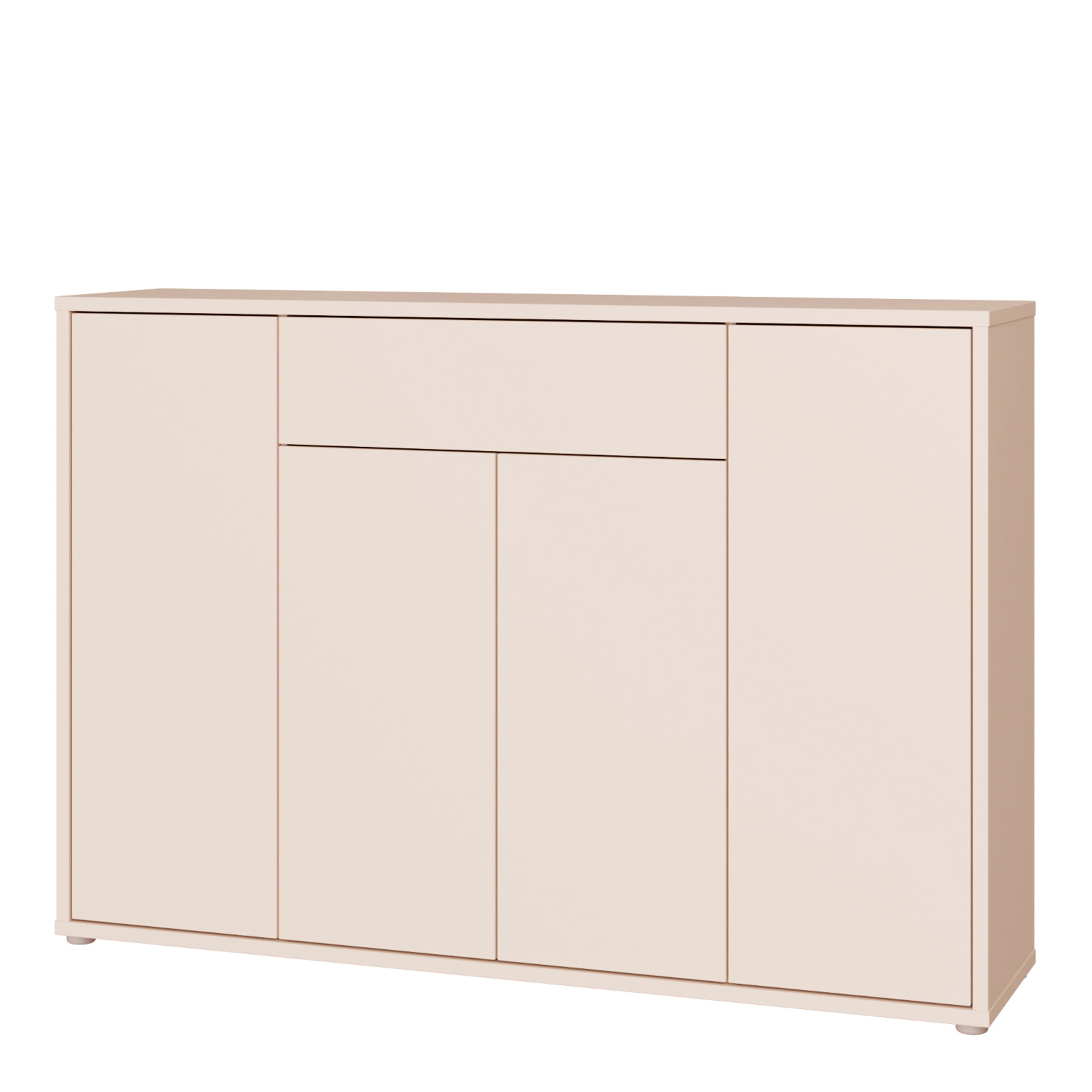 Alice Springs Sideboard with 4 Doors Push-to-Open & 1 Centralised Drawer Push-to-Open in Sand