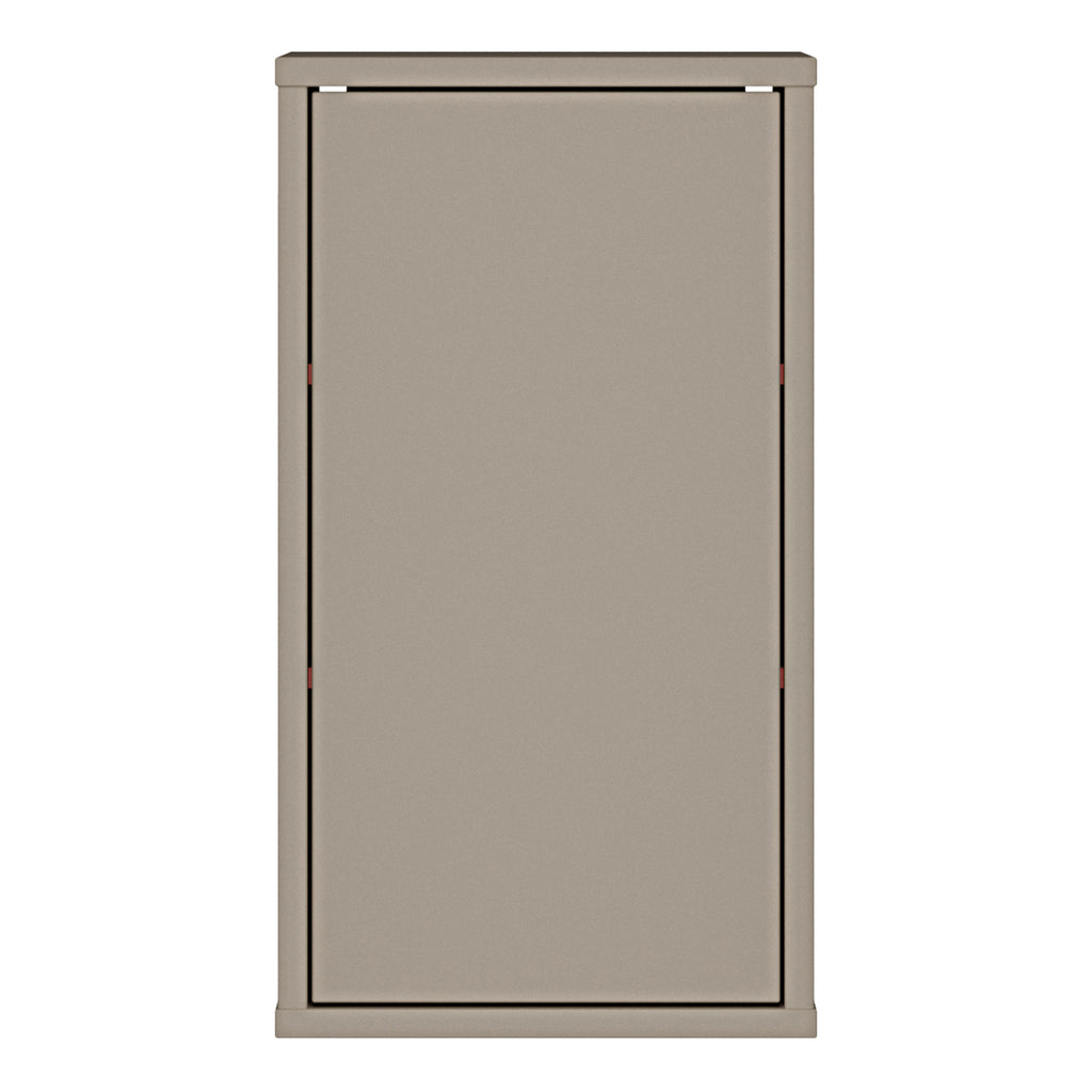 Alice Springs Hanging Storage Cupboard with 1 Door Push-to-Open in Taupe