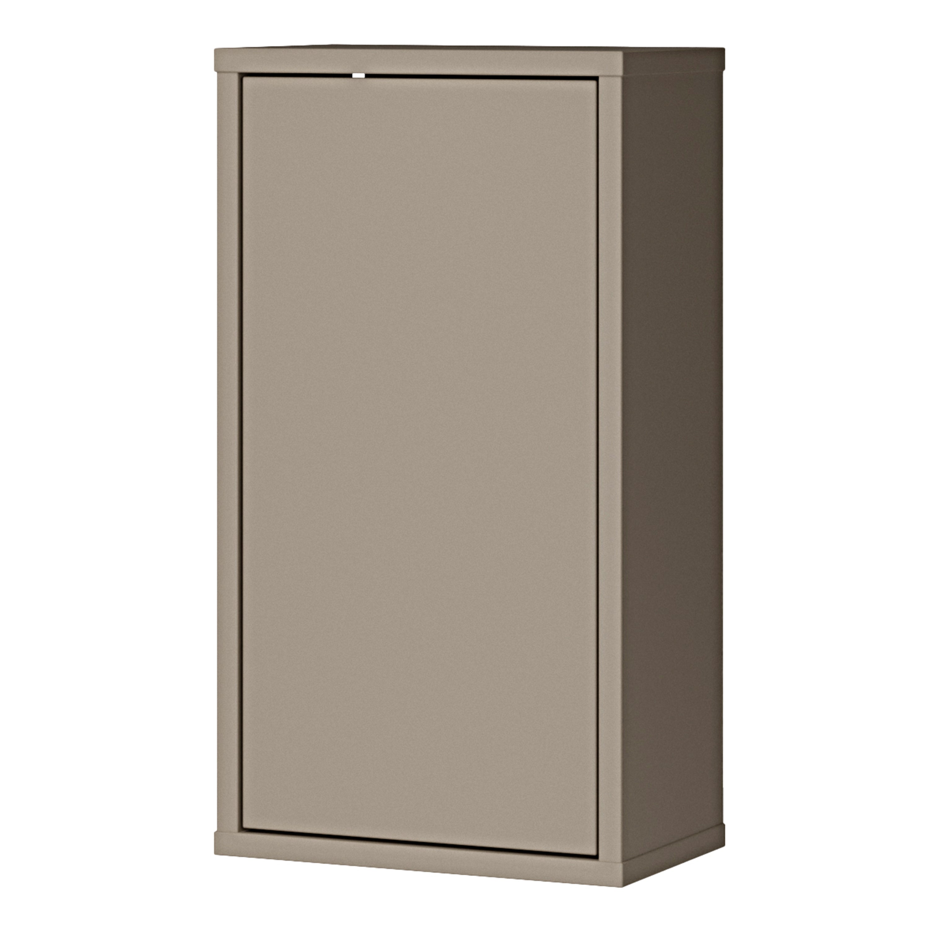 Alice Springs Hanging Storage Cupboard with 1 Door Push-to-Open in Taupe