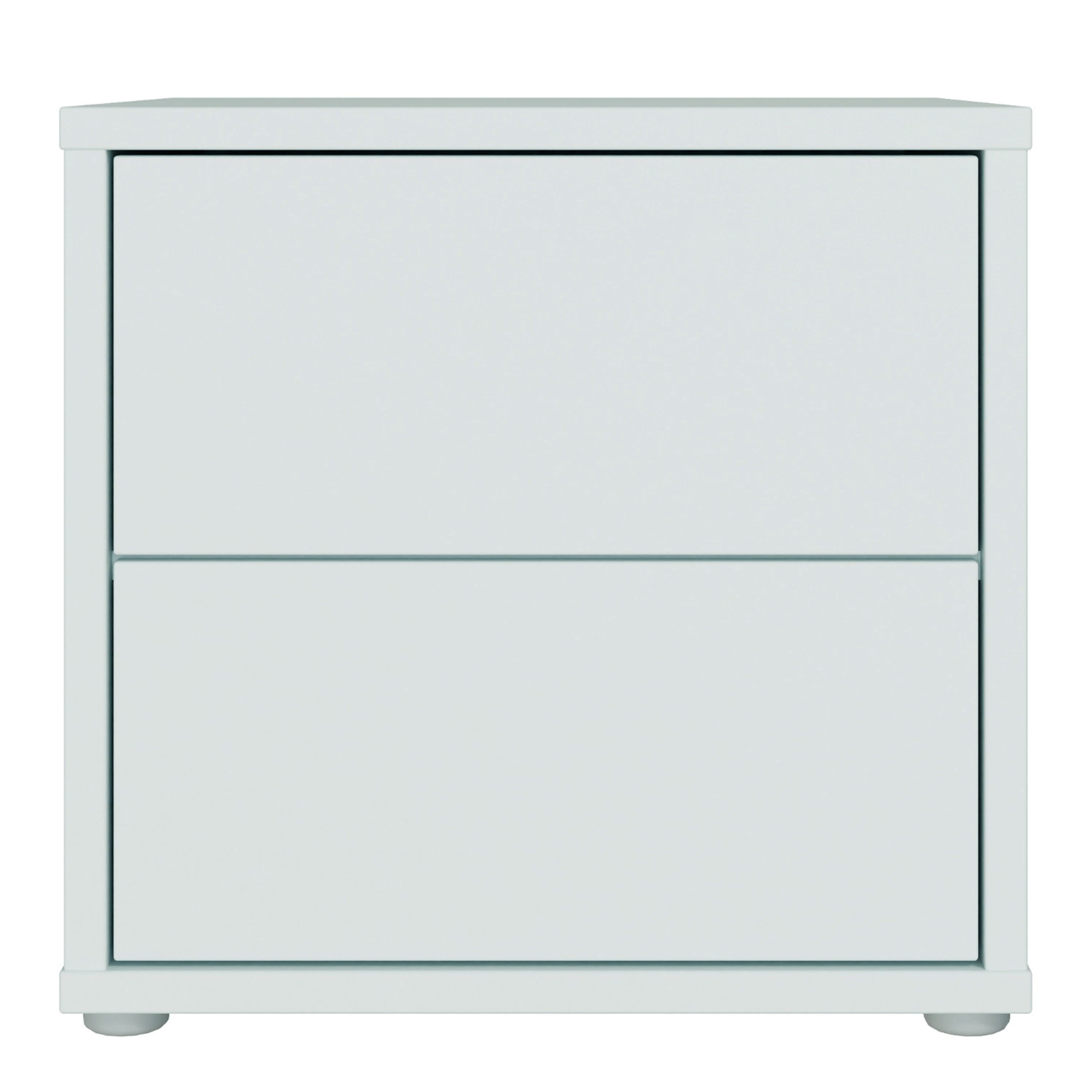 Alice Springs Low Bedside Cabinet with 2 Drawers Push-to-Open in Night Blue