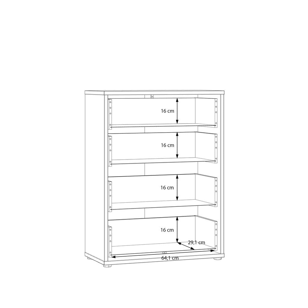 Alice Springs 4 Drawer Chest with Push-to-Open Drawers in Sage Green