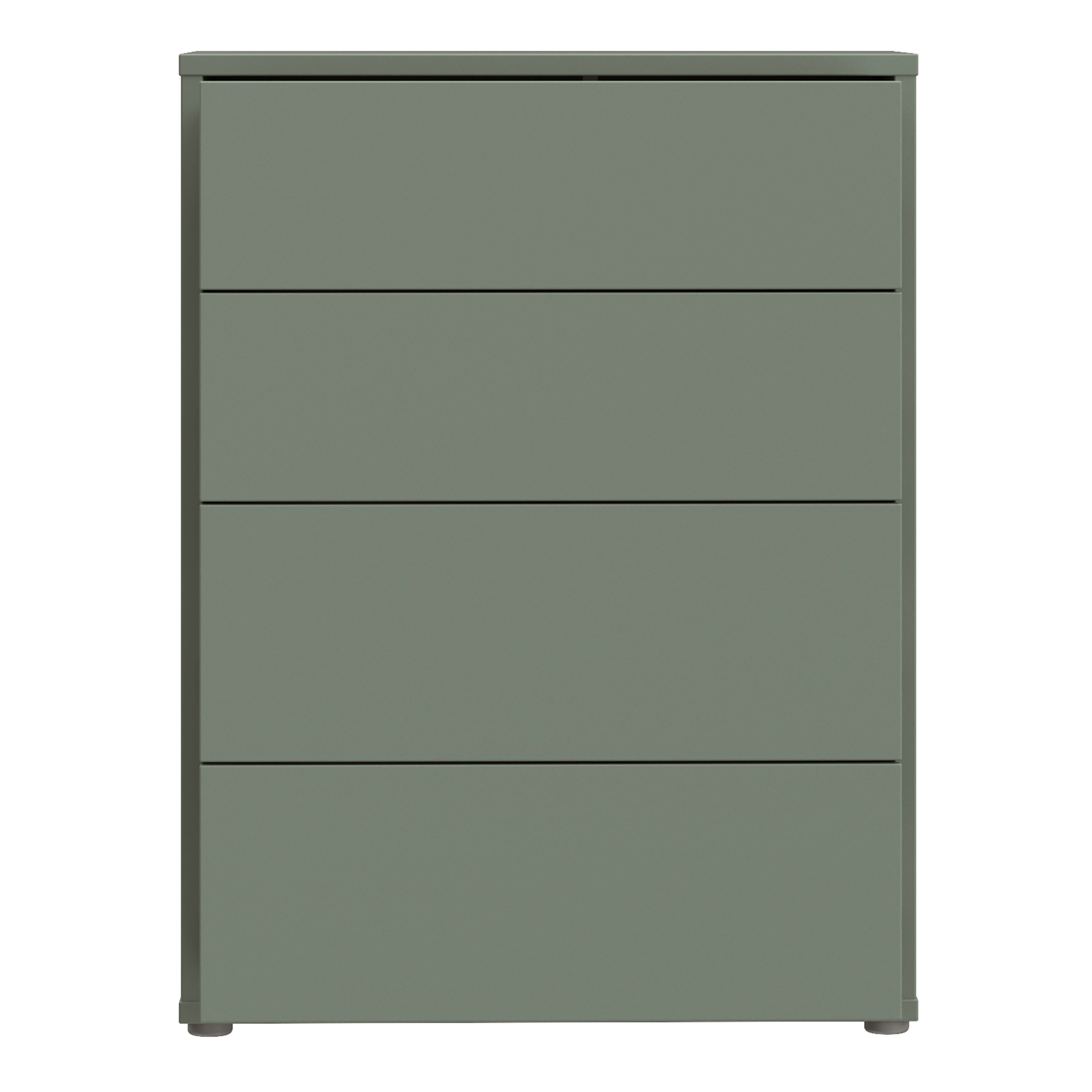 Alice Springs 4 Drawer Chest with Push-to-Open Drawers in Sage Green