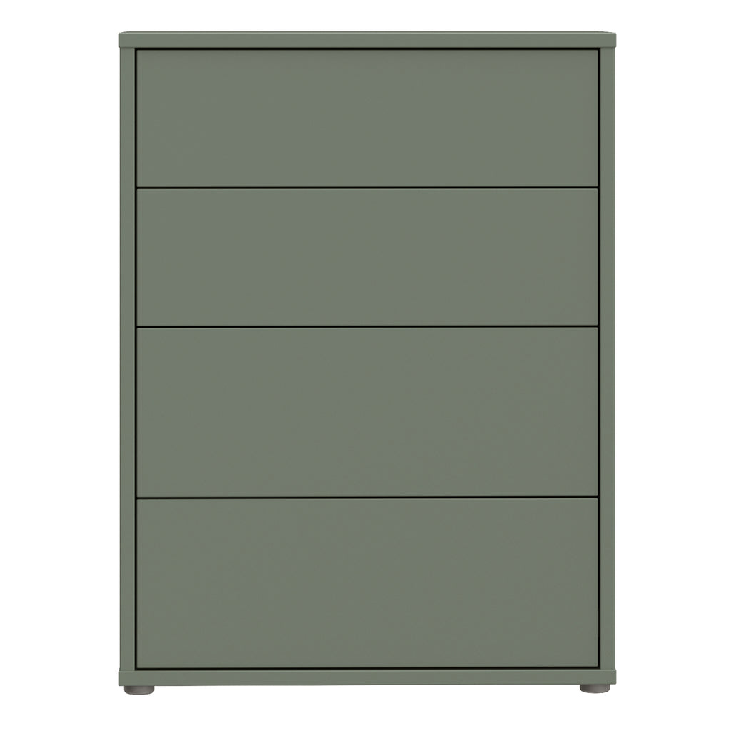 Alice Springs 4 Drawer Chest with Push-to-Open Drawers in Sage Green