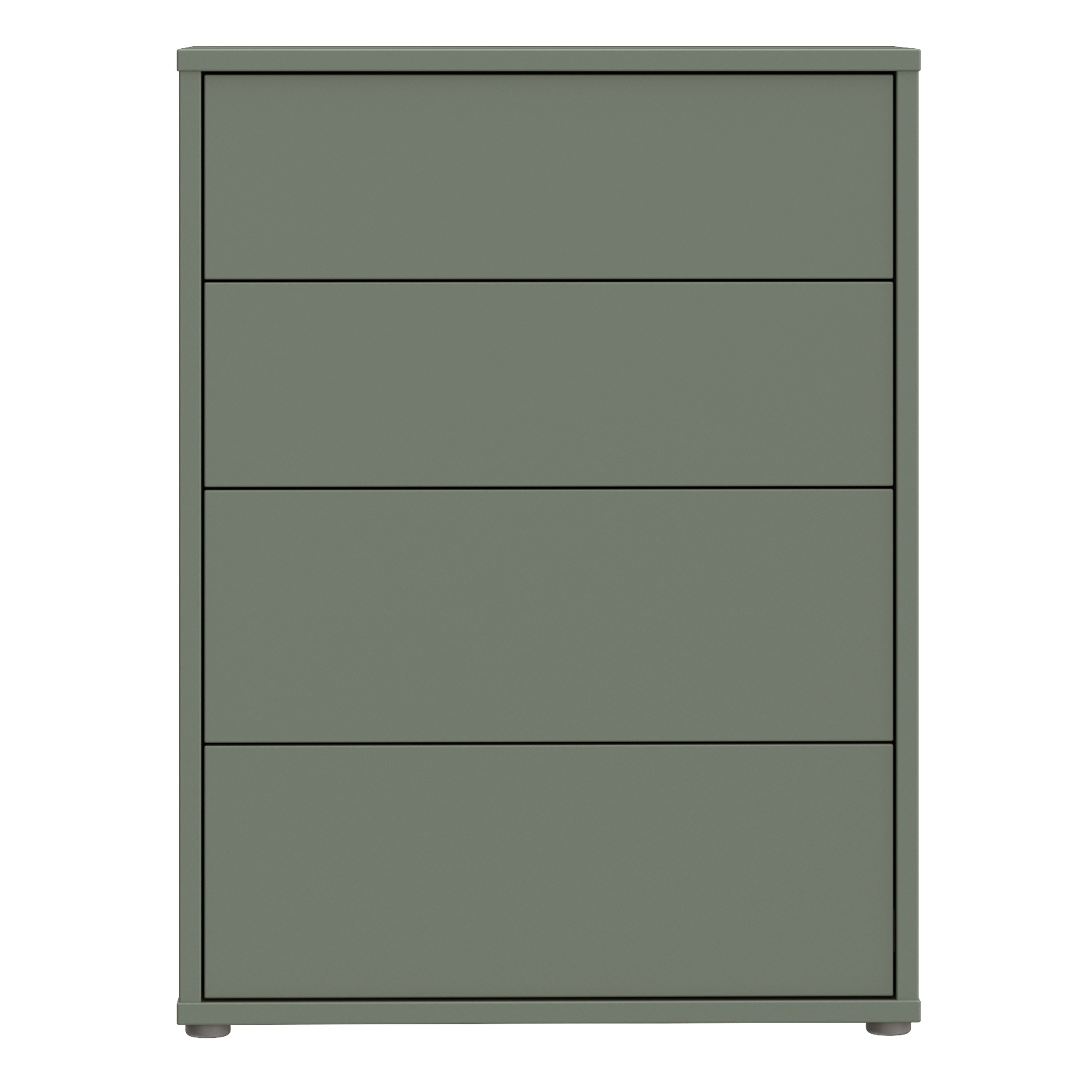 Alice Springs 4 Drawer Chest with Push-to-Open Drawers in Sage Green