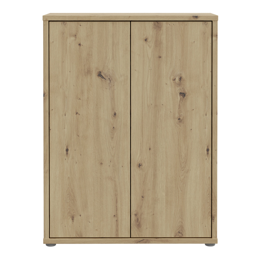 Alice Springs Shoe Cabinet with 2 Doors Push-to-Open in Artisan Oak