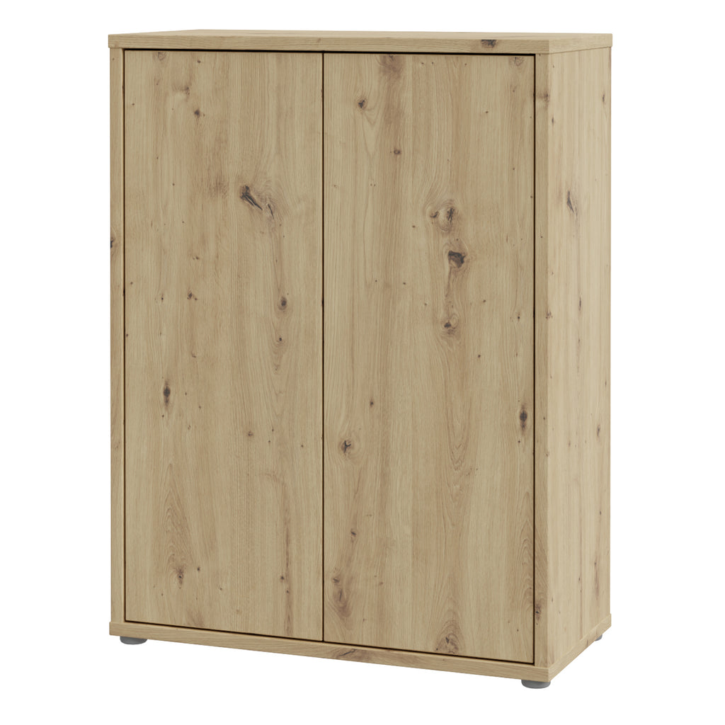Alice Springs Shoe Cabinet with 2 Doors Push-to-Open in Artisan Oak