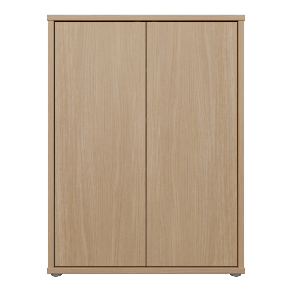Alice Springs Shoe Cabinet with 2 Doors Push-to-Open in Elegancia Oak