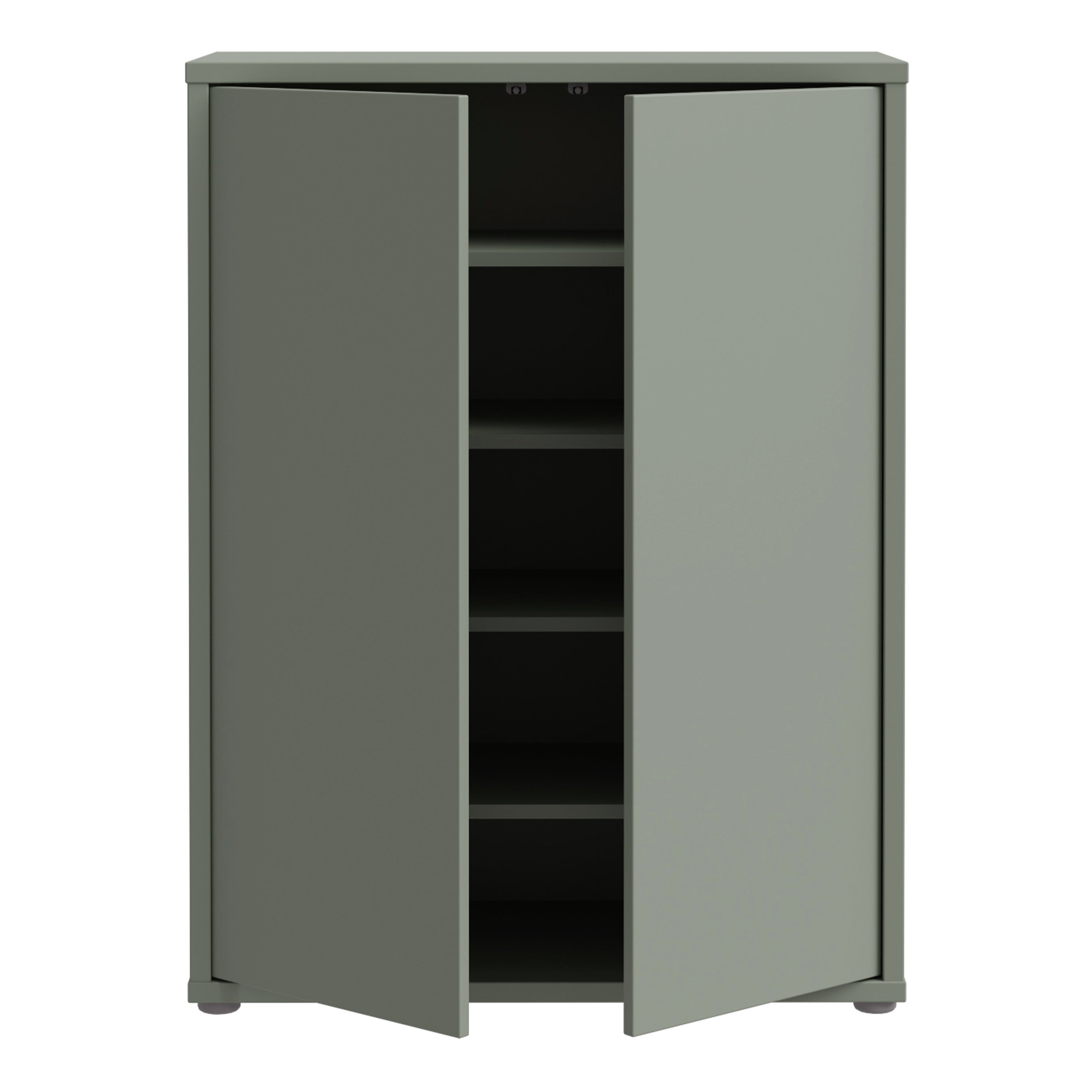 Alice Springs Shoe Cabinet with 2 Doors Push-to-Open in Sage Green