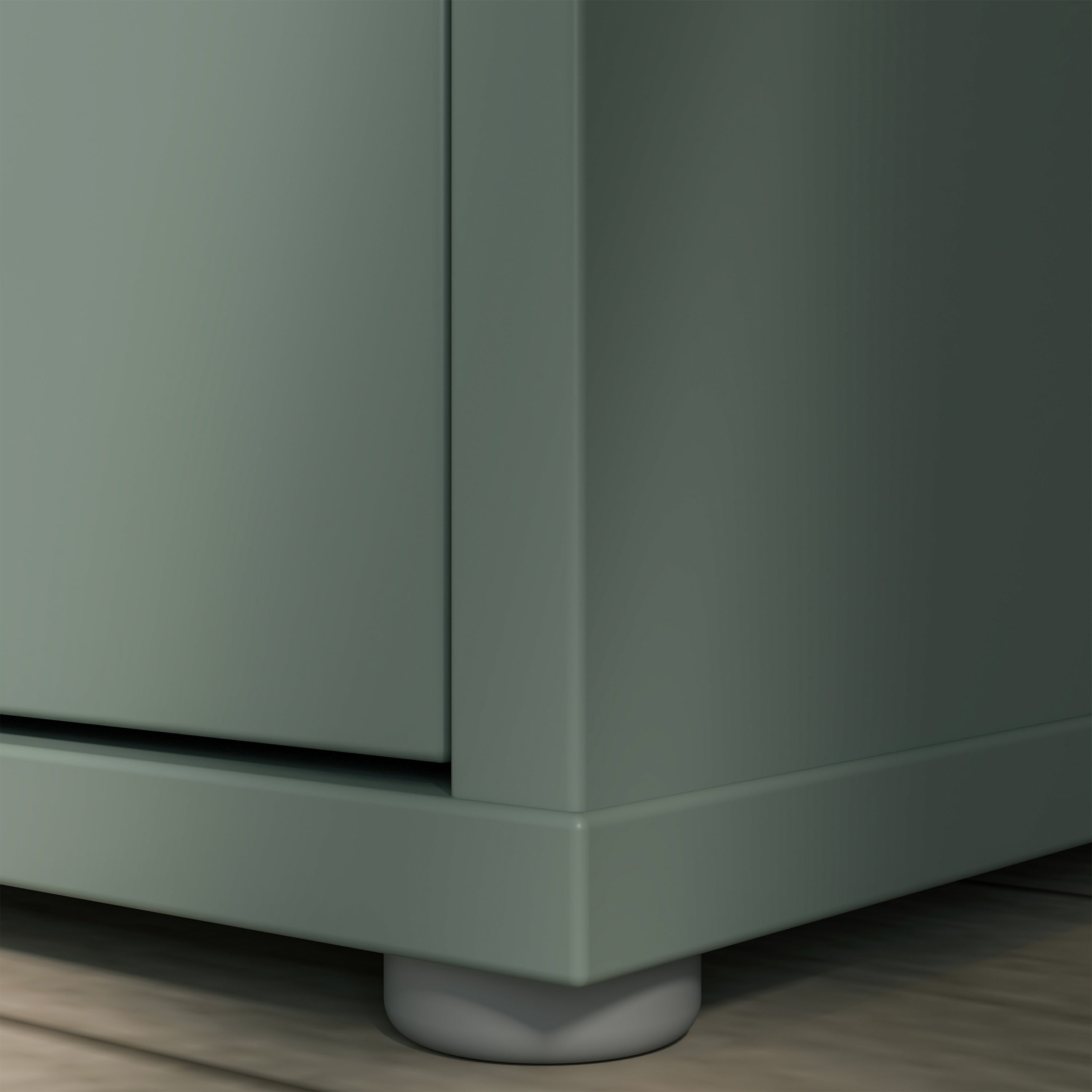 Alice Springs Shoe Cabinet with 2 Doors Push-to-Open in Sage Green