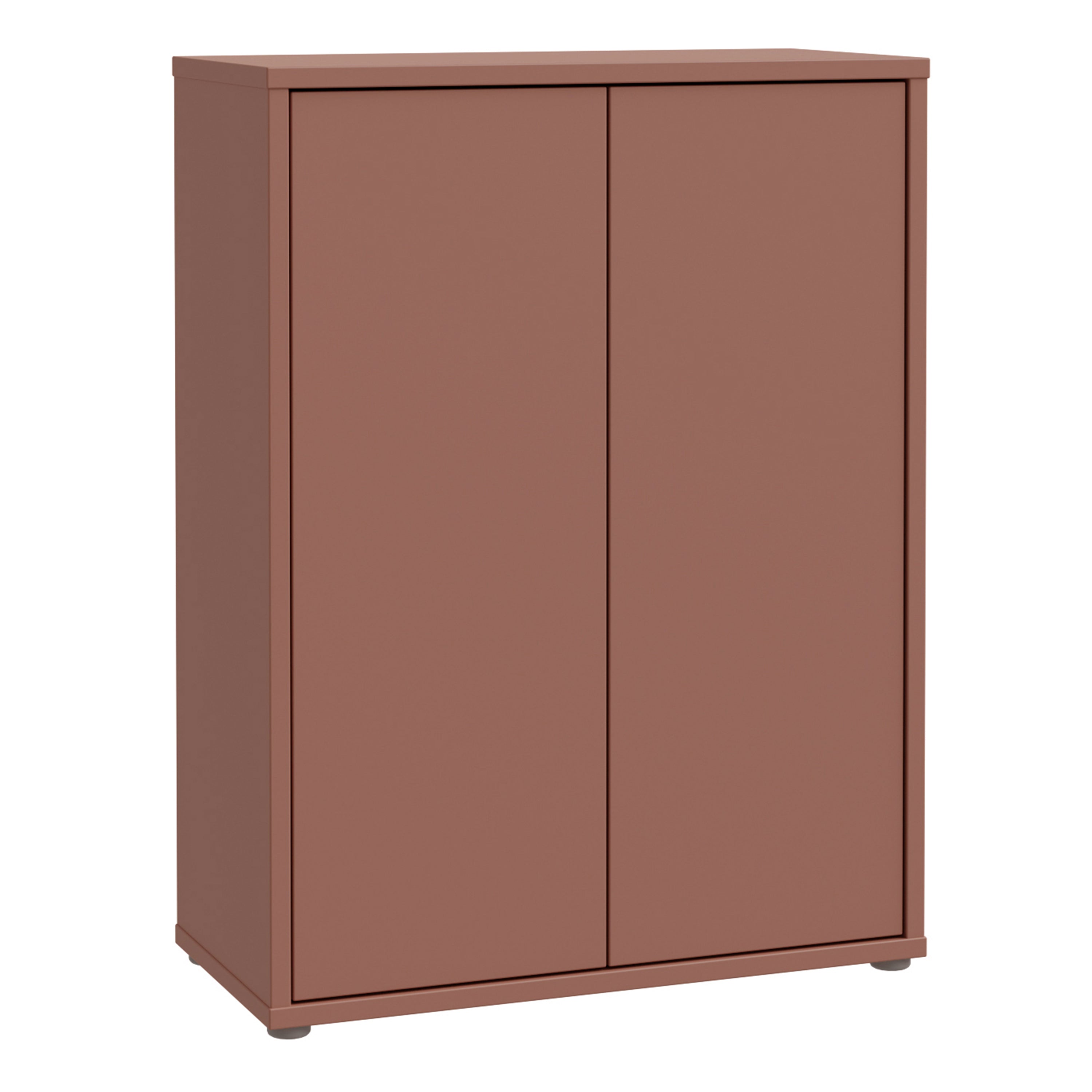 Alice Springs Shoe Cabinet with 2 Doors Push-to-Open in Terracotta