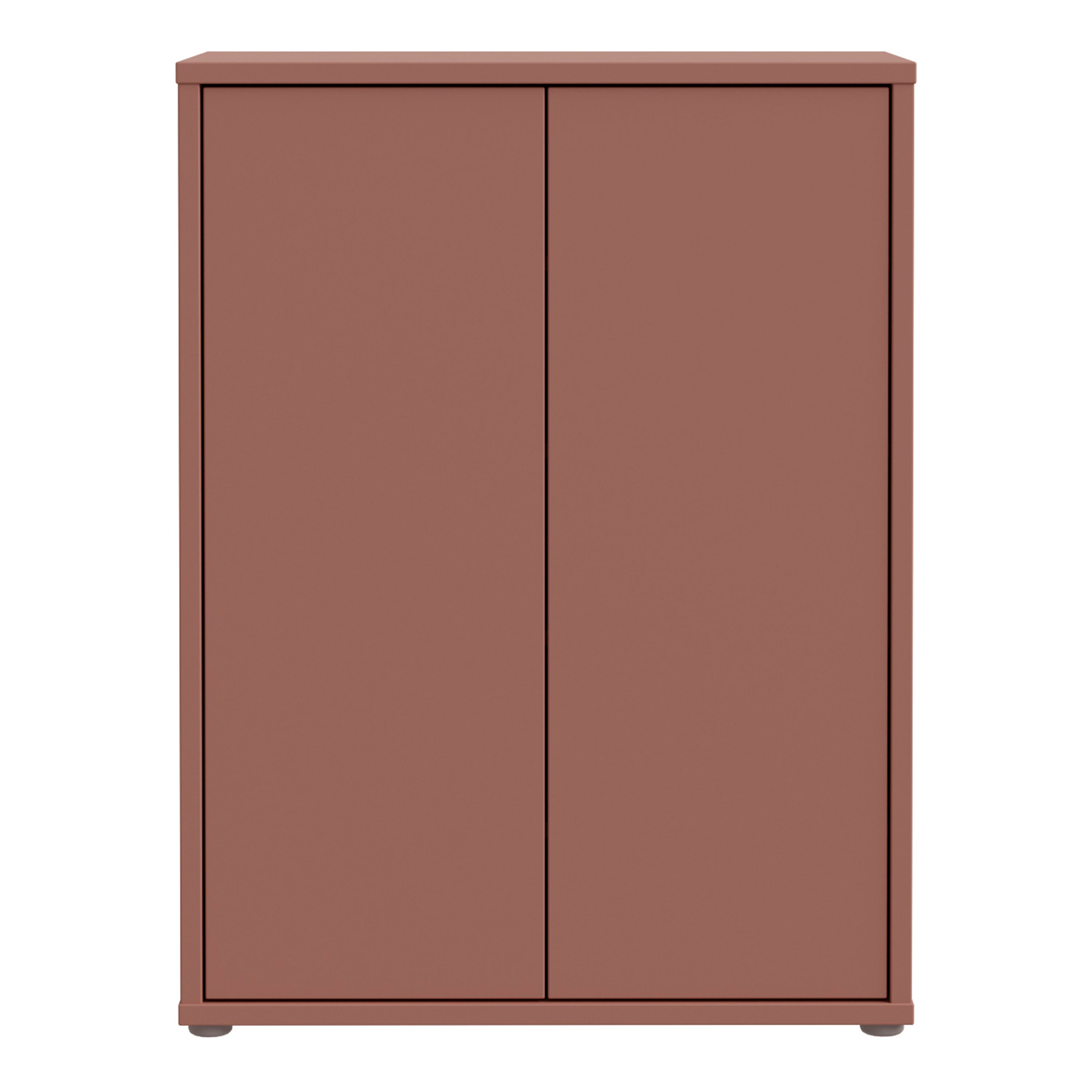 Alice Springs Shoe Cabinet with 2 Doors Push-to-Open in Terracotta