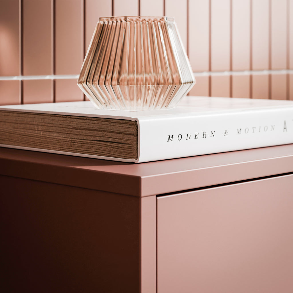 Alice Springs Shoe Cabinet with 2 Doors Push-to-Open in Terracotta