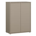 Alice Springs Shoe Cabinet with 2 Doors Push-to-Open in Taupe