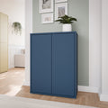 Alice Springs Shoe Cabinet with 2 Doors Push-to-Open in Night Blue