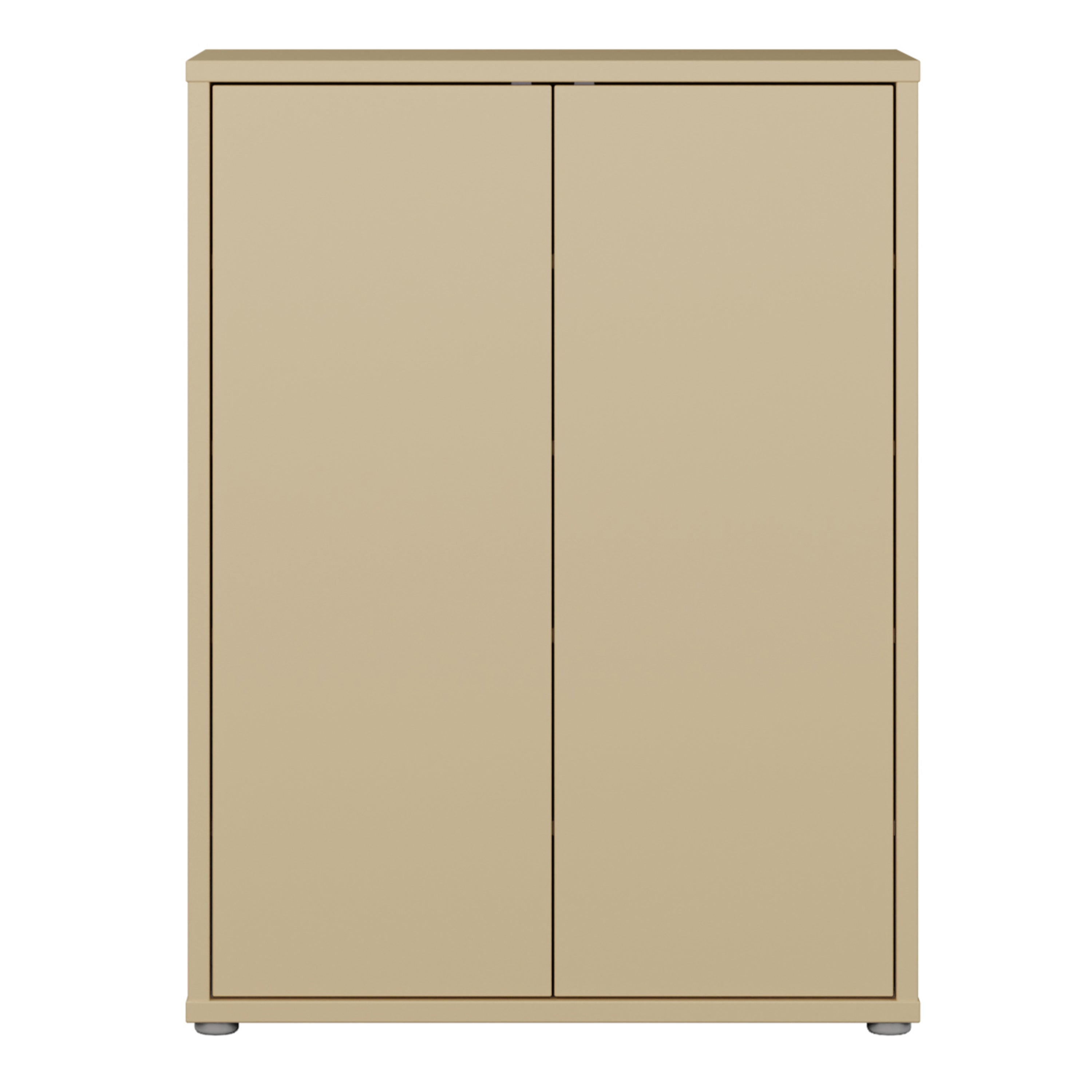 Alice Springs Shoe Cabinet with 2 Doors Push-to-Open in Butter Yellow
