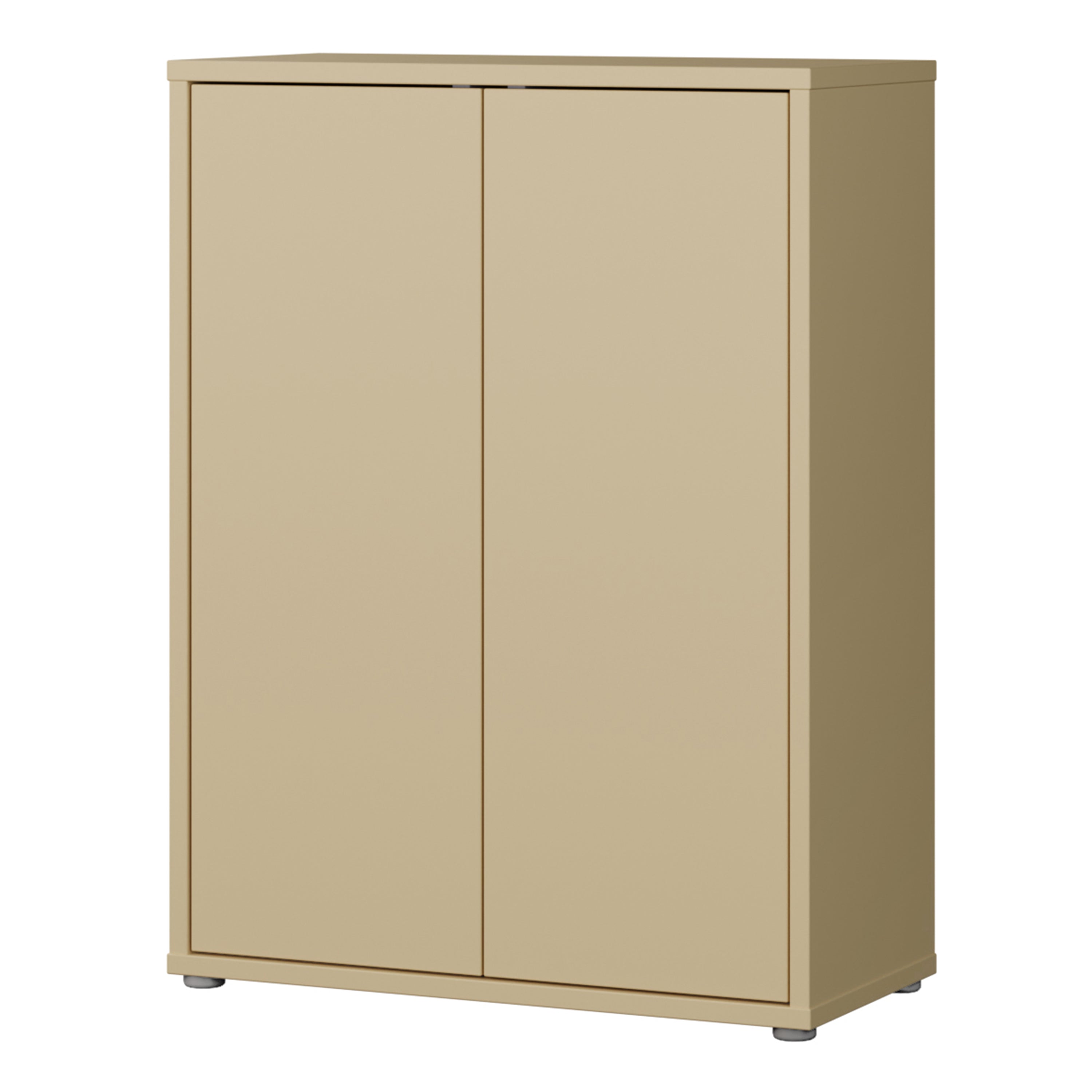 Alice Springs Shoe Cabinet with 2 Doors Push-to-Open in Butter Yellow