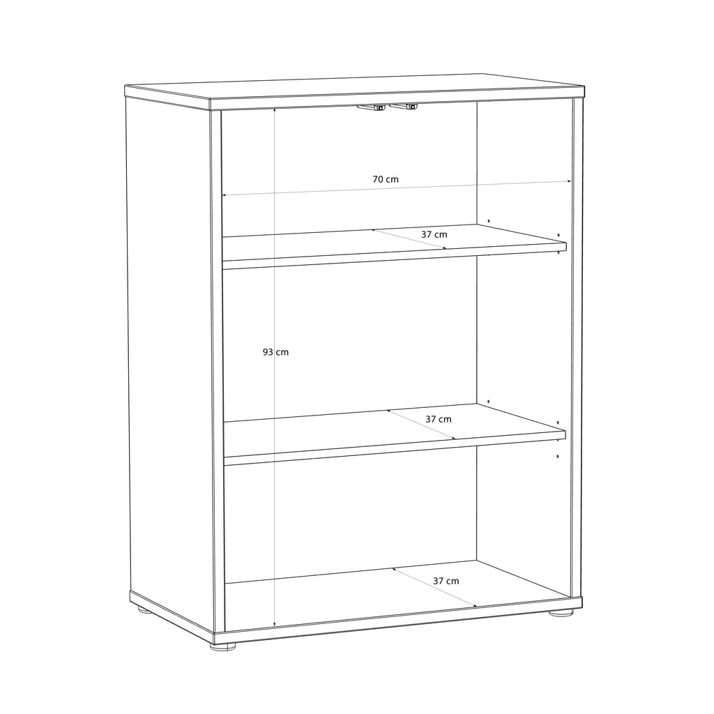 Alice Springs Tall 2 Door Cupboard with Push-to-Open Doors in Terracotta