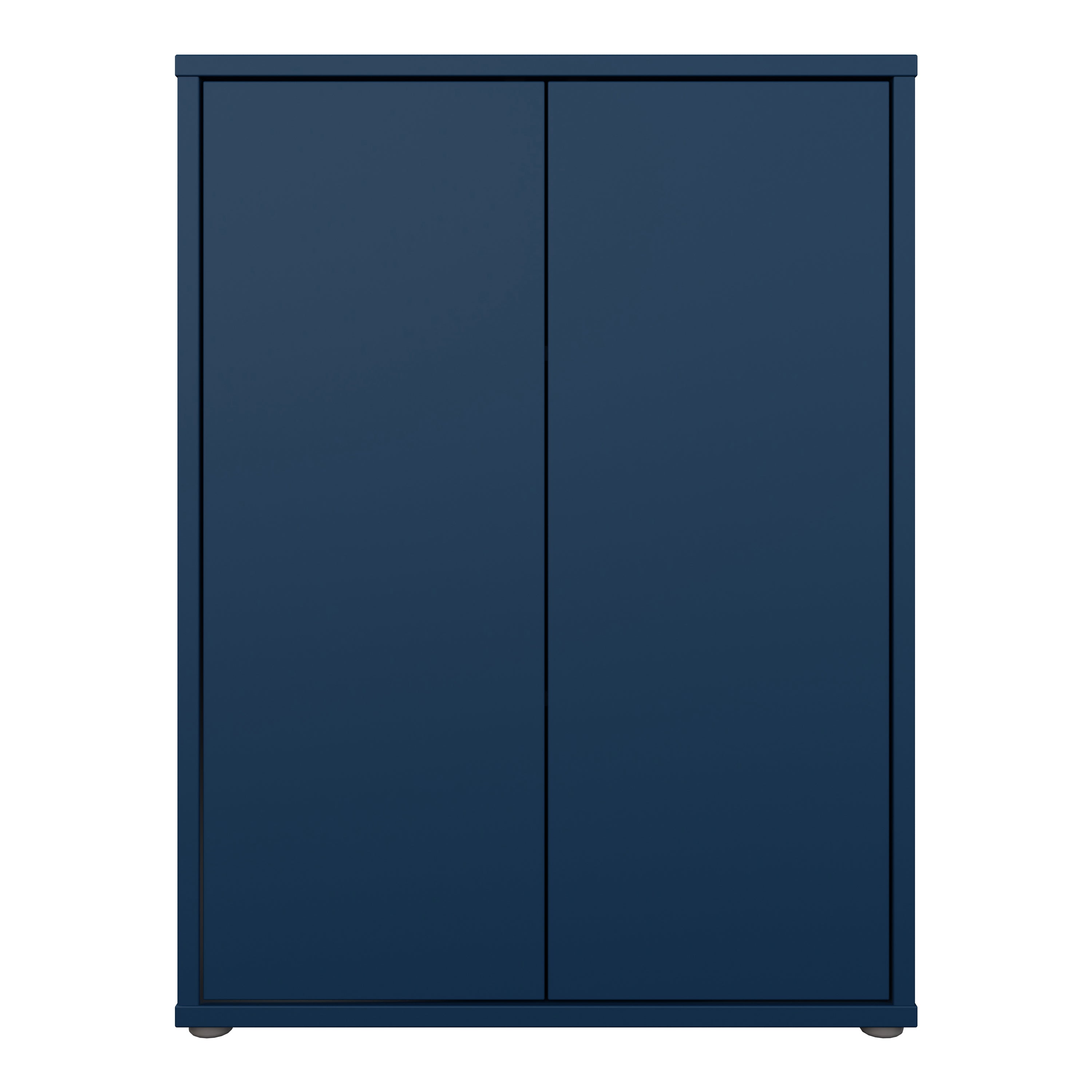 Alice Springs Tall 2 Door Cupboard with Push-to-Open Doors in Night Blue