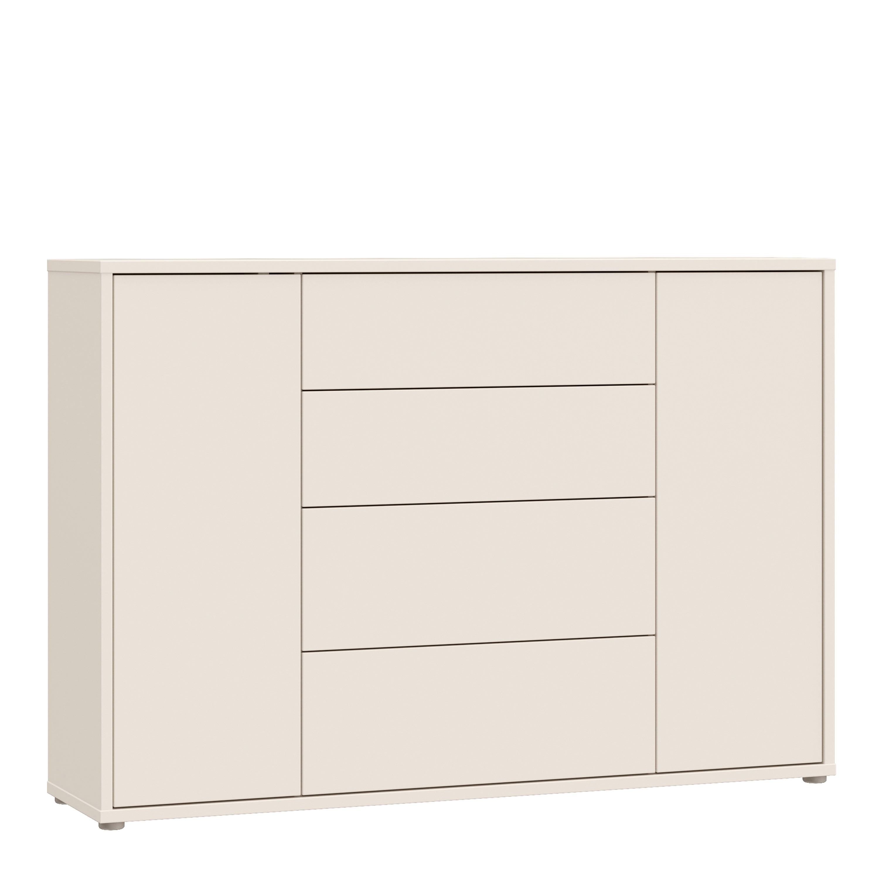 Alice Springs Wide Sideboard with 4 Drawers & 2 Doors with Push-to-Open in Sand